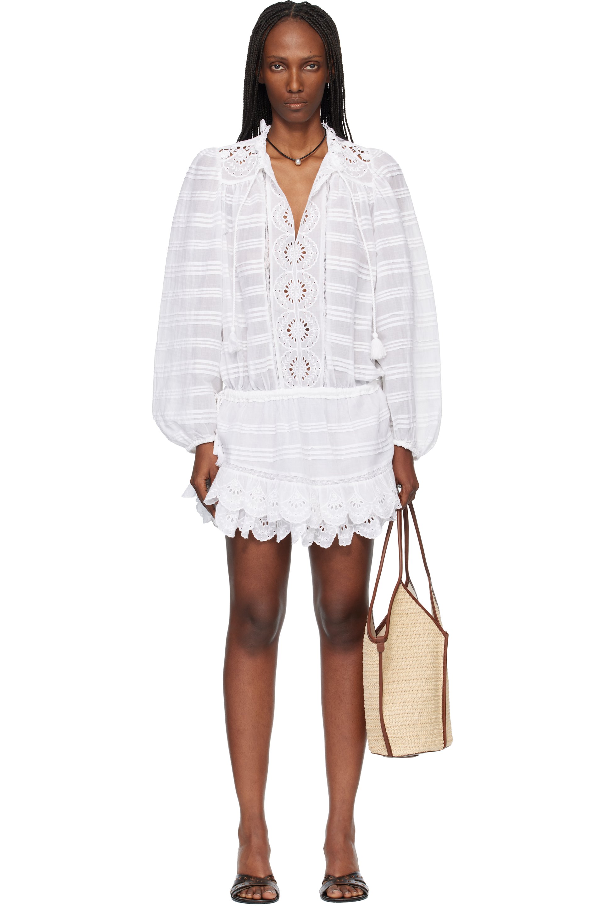 Isabel Marant Etoile - Robe courte Preya blanche