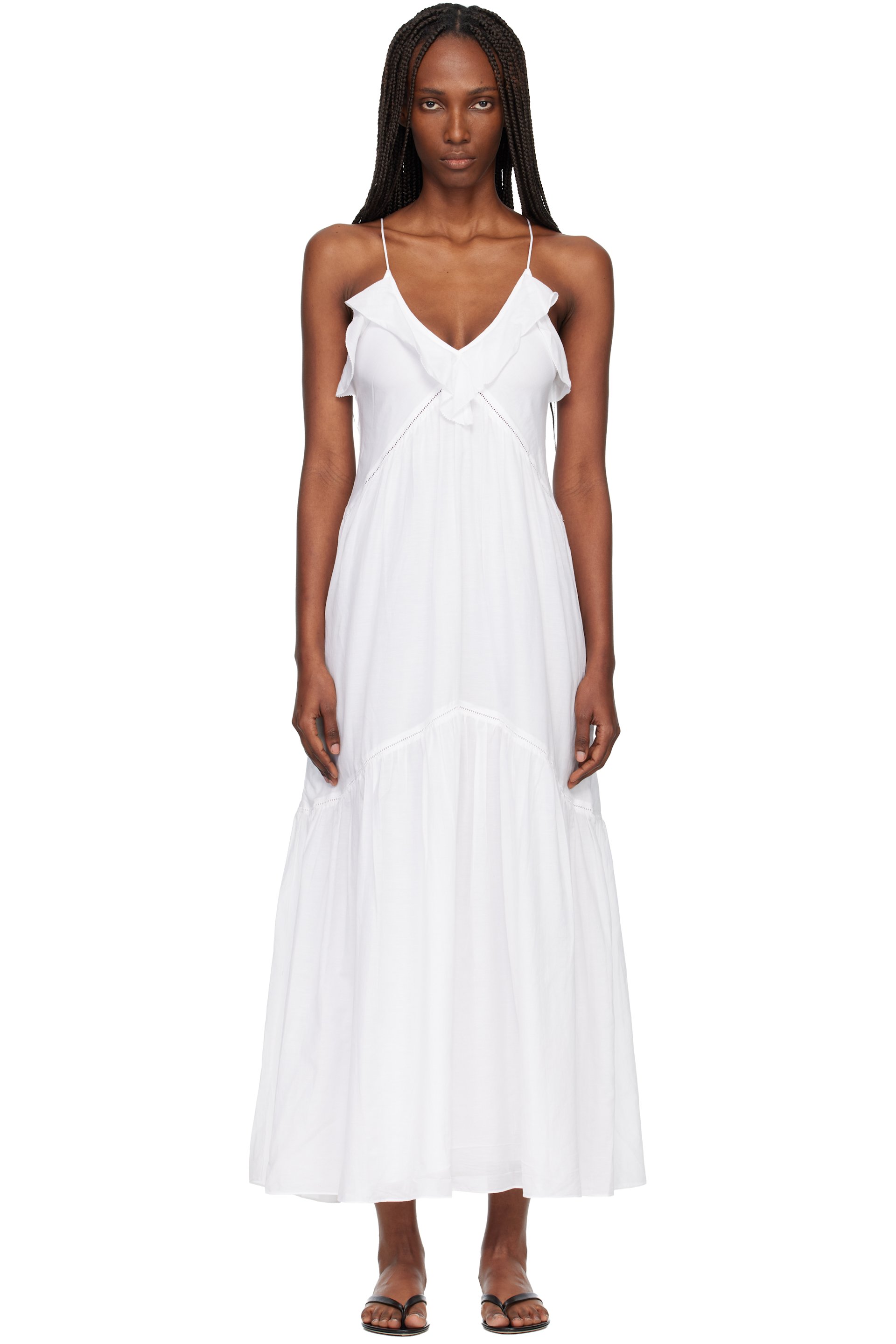Isabel Marant Etoile - Robe longue Vasma blanche