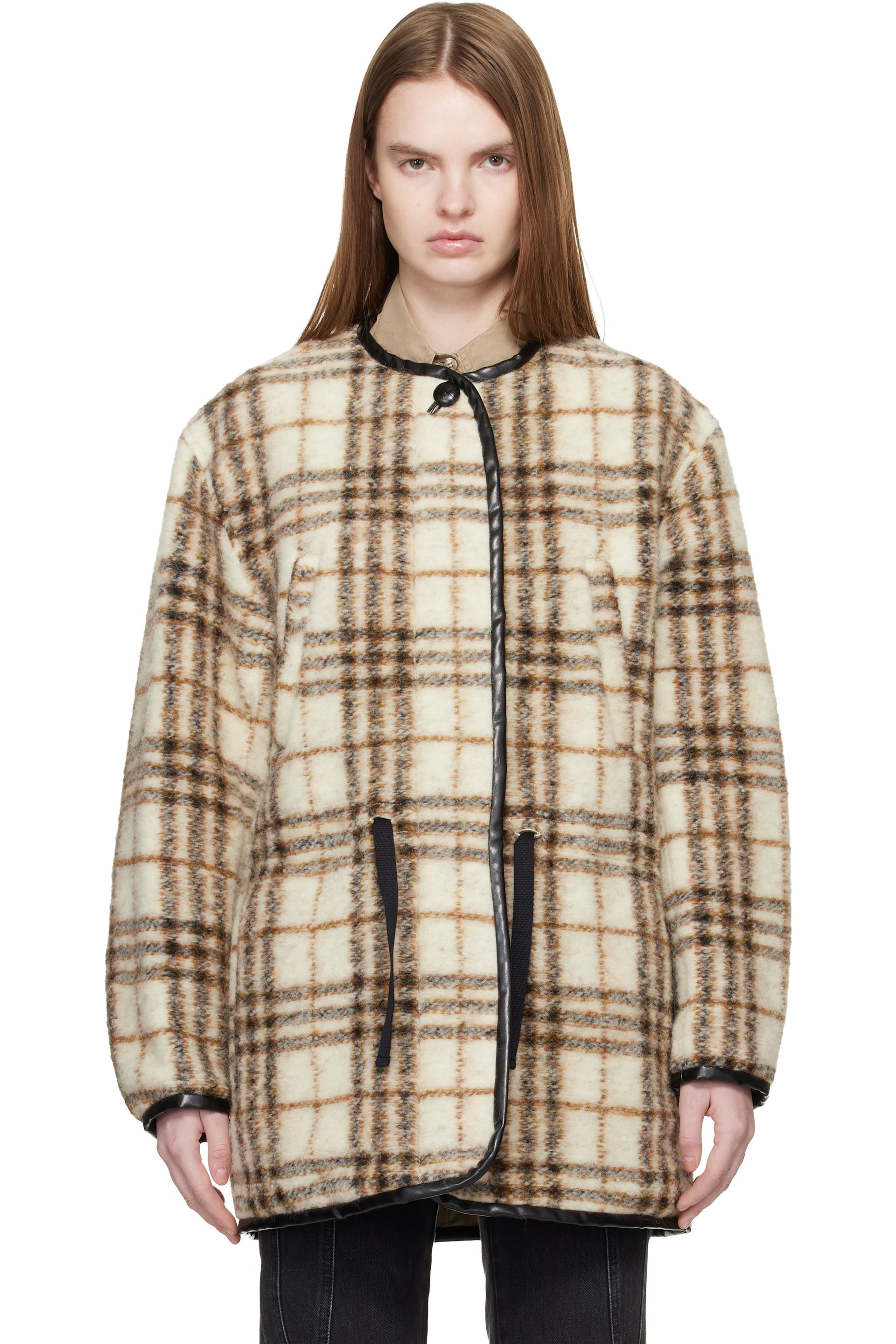 Isabel Marant Etoile - Blouson Ullana blanc cassé