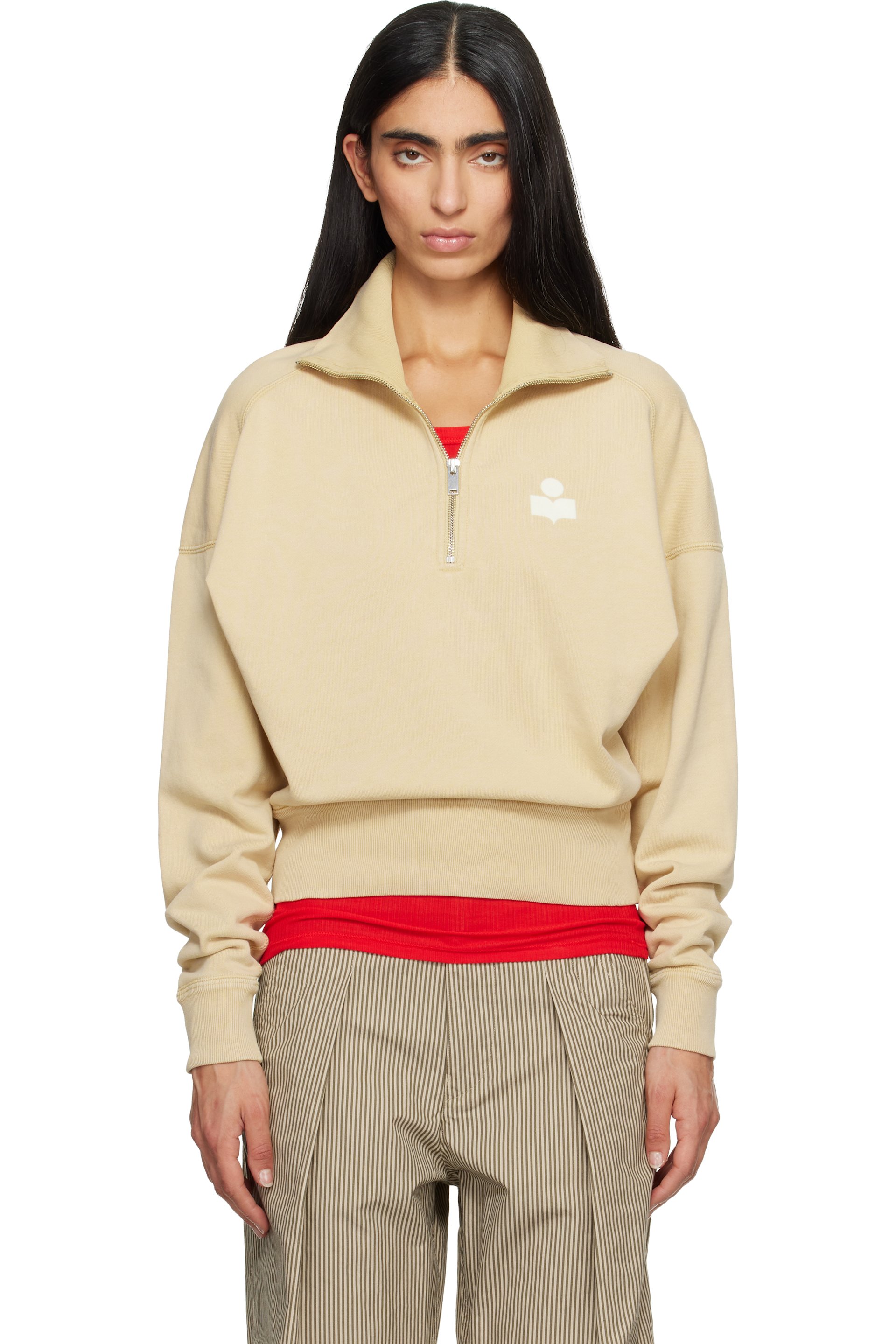 Isabel Marant Etoile - Pull molletonné Ross beige