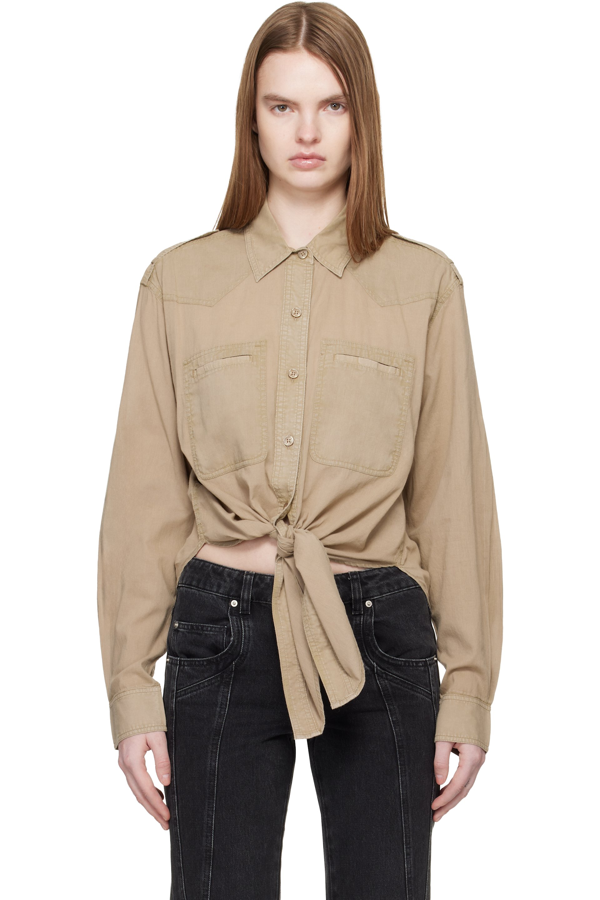 Isabel Marant Etoile - Chemise Valiane kaki