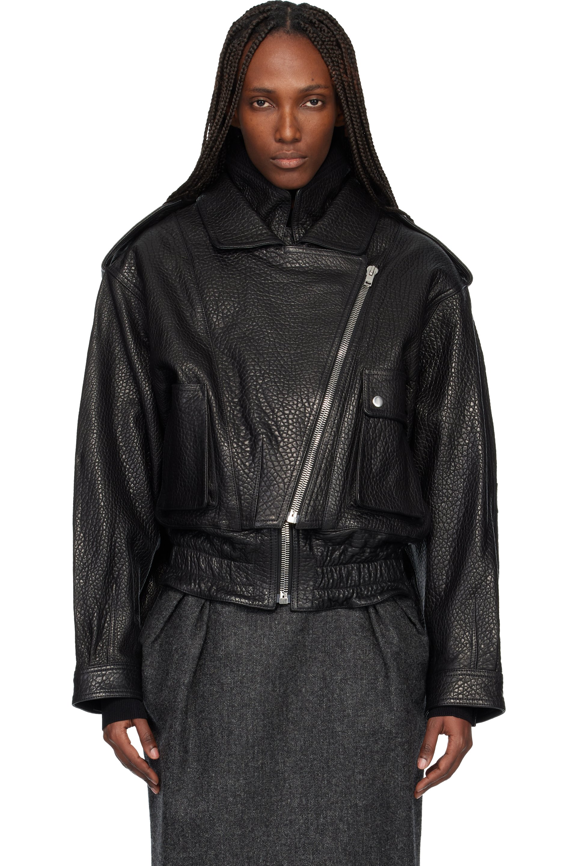 Isabel Marant - Blouson Aneli noir en cuir