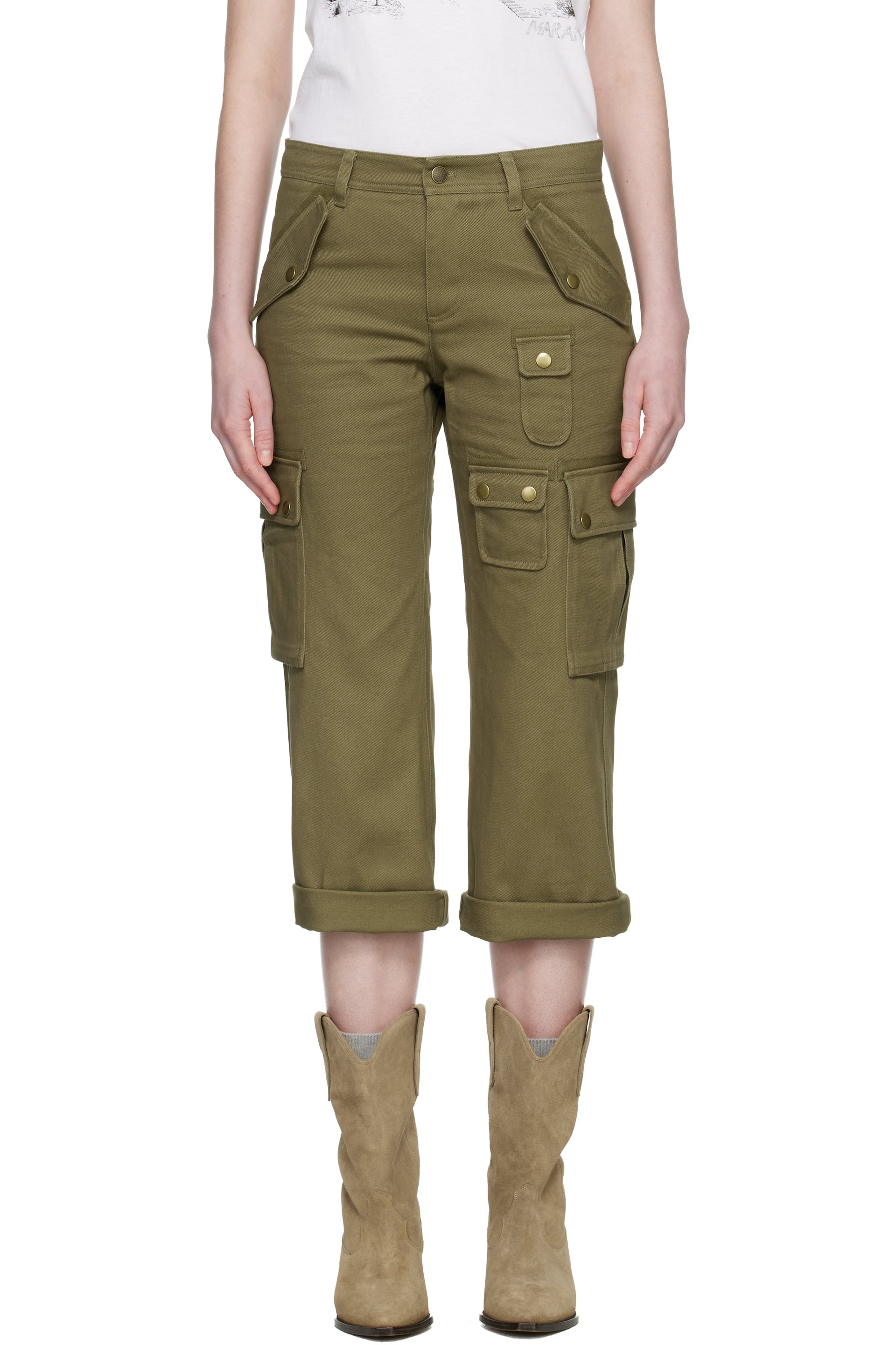 Isabel Marant - Pantalon cargo Josine kaki
