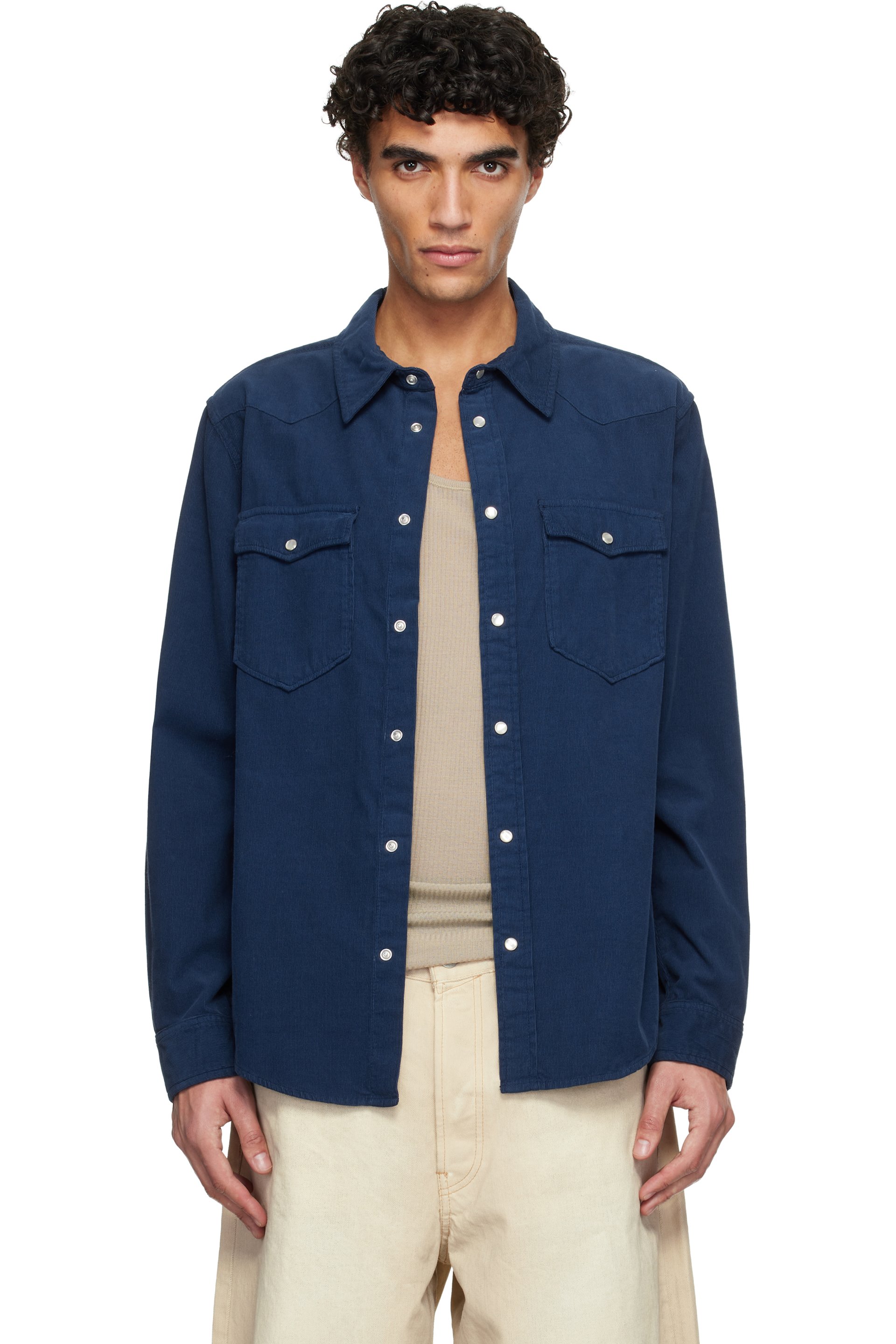 Isabel Marant - Navy Vasco Shirt