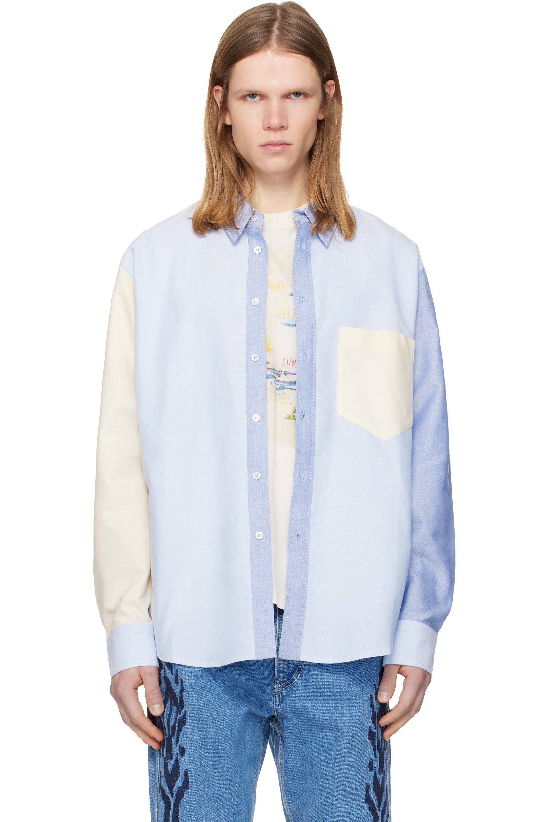 Isabel Marant - Blue & Yellow Nathael Shirt