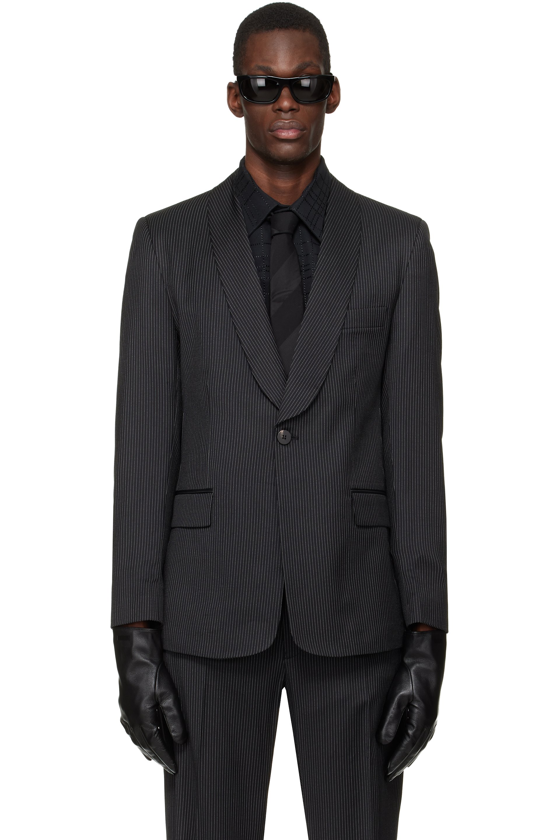 トップス ERNEST W. BAKER PIN STRIPE POLO DOUBLE BREASTED BLAZER - PIN STRIPE — ERNEST W. BAKER