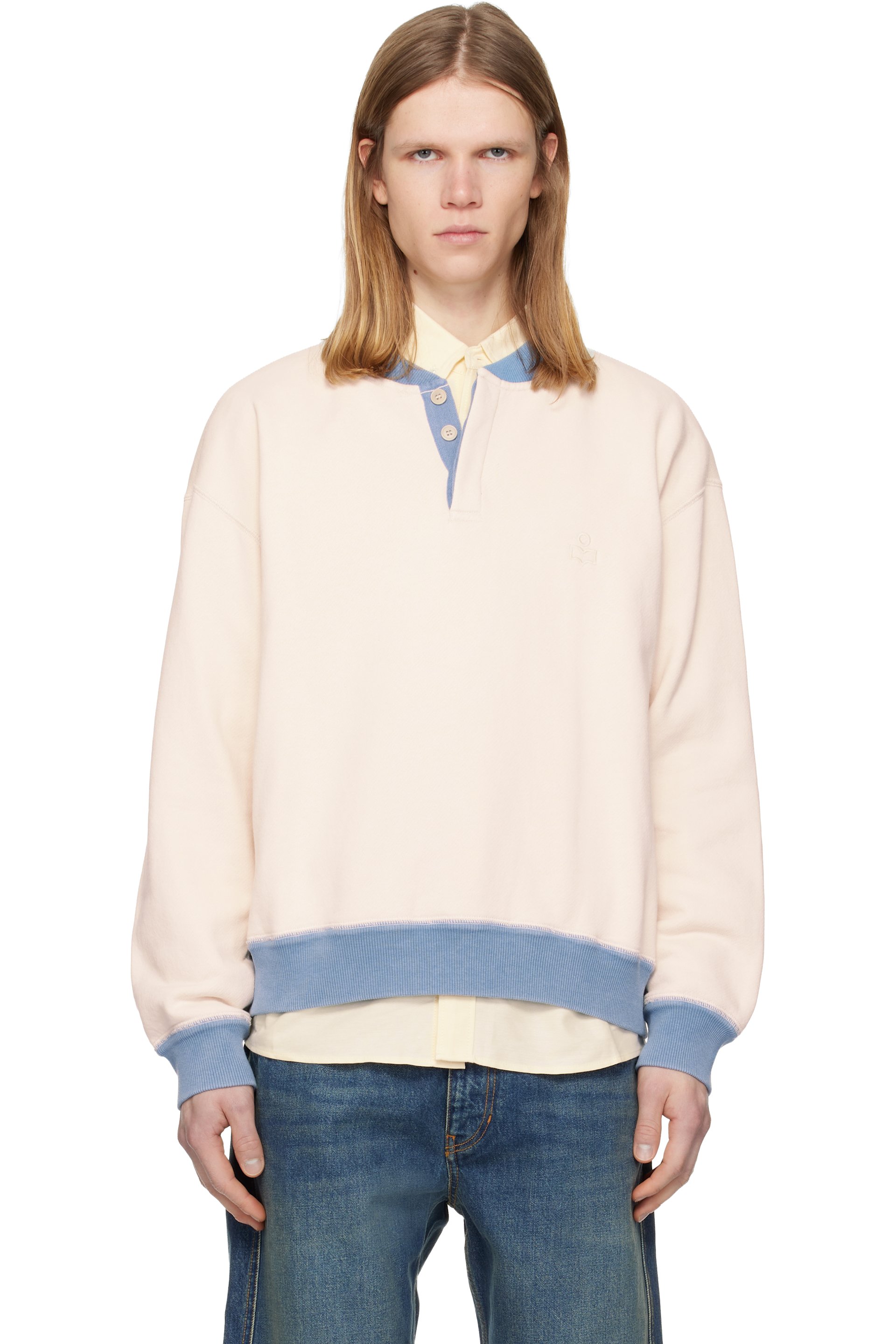 Isabel Marant - Off-White & Blue Mathias Sweatshirt