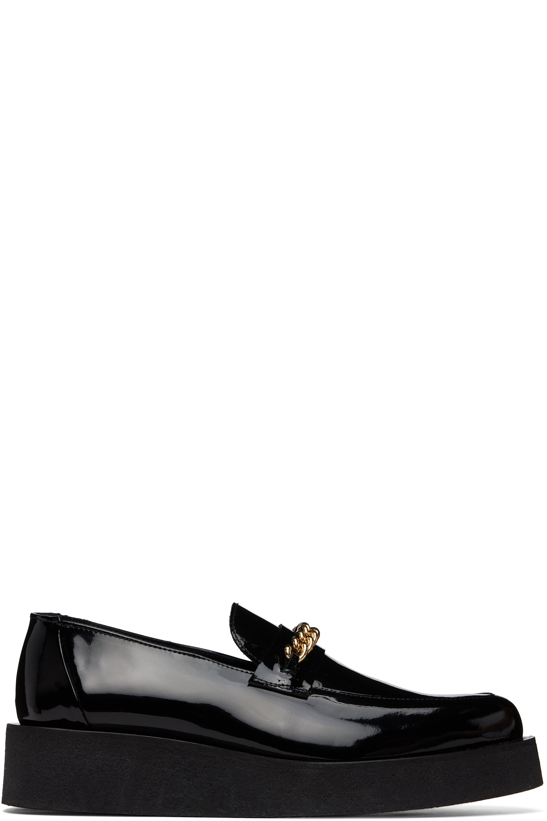 Ernest W. Baker - Black Chain Creeper Loafers