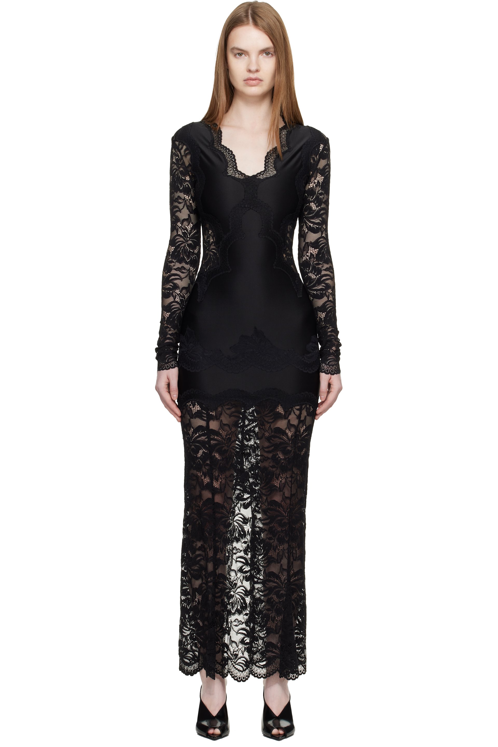 lace-trim mini dress in black Bebe Women's Sweetheart Bustier Lace Dress