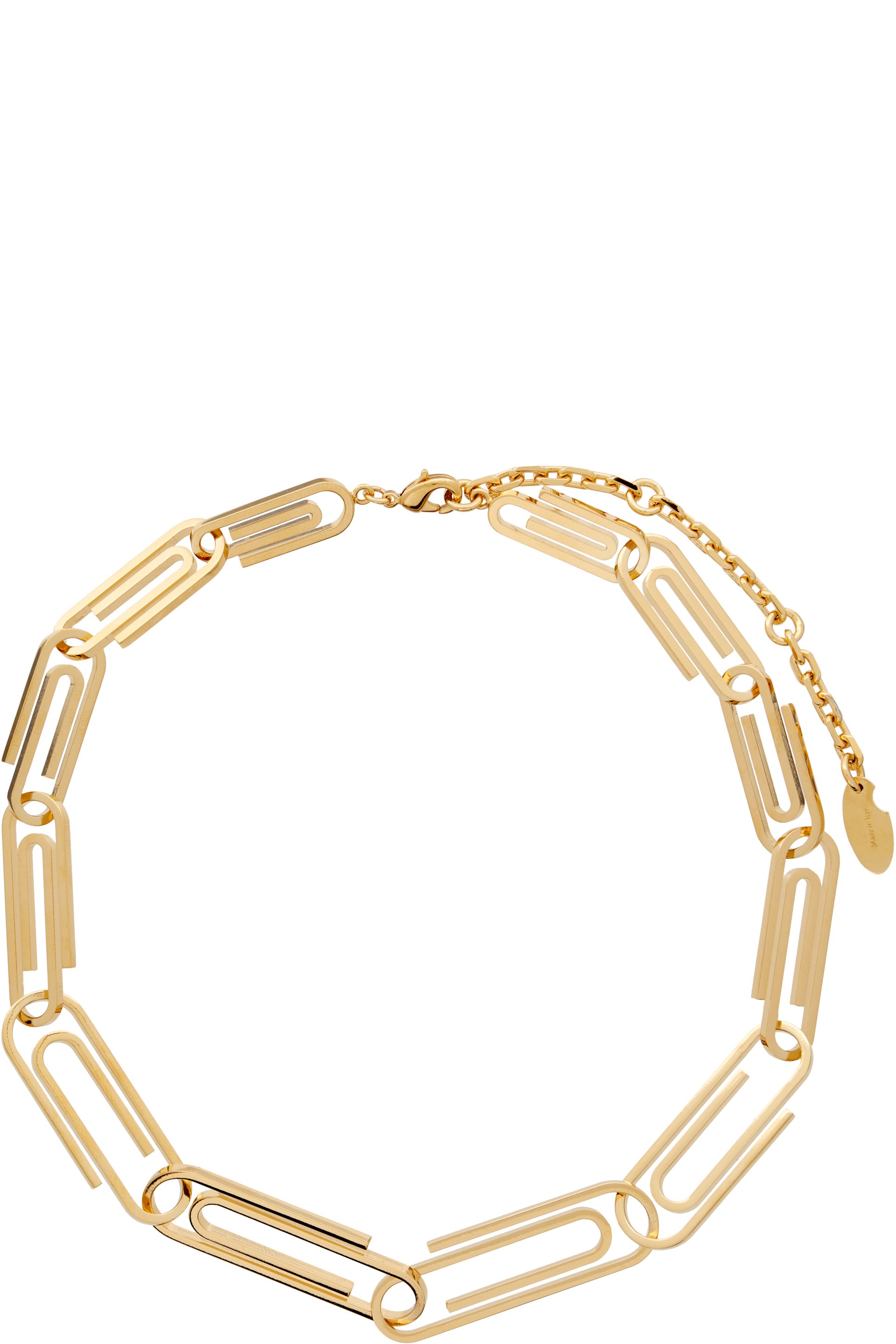 Off-White - Collier en chaine à maillons en forme de trombone