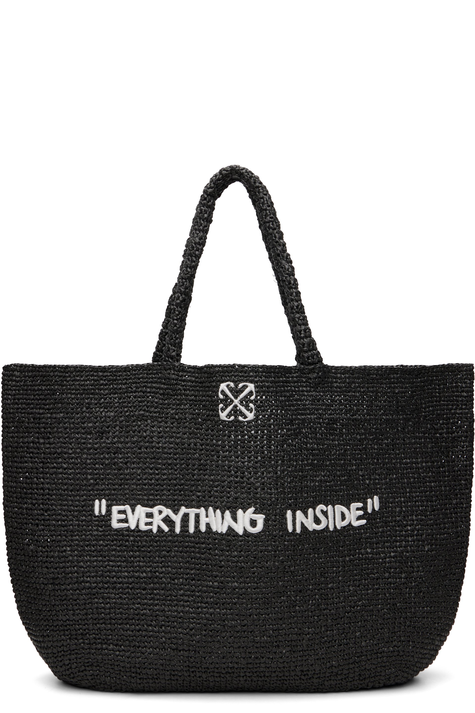 Off-White - 黑色 Jitney Quote 托特包