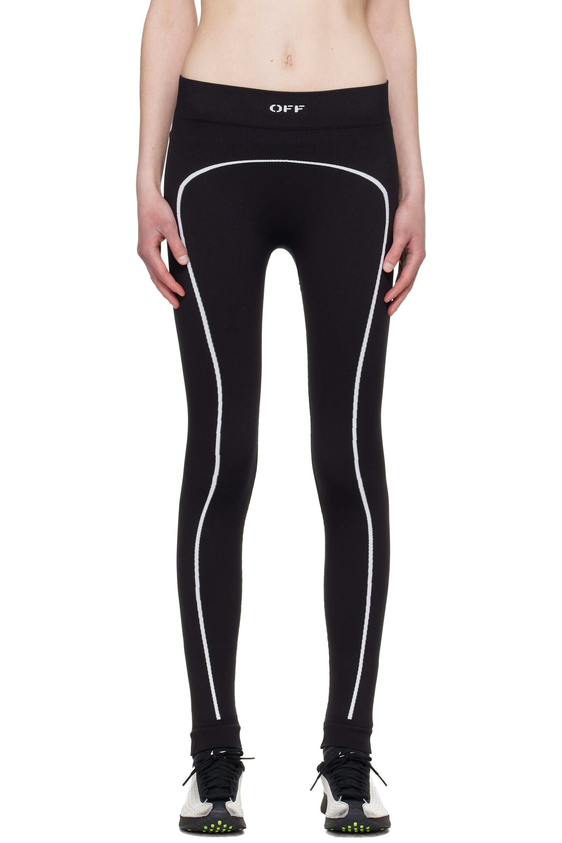 Off-White - Black 'OFF' Stamp Seamless Leggings