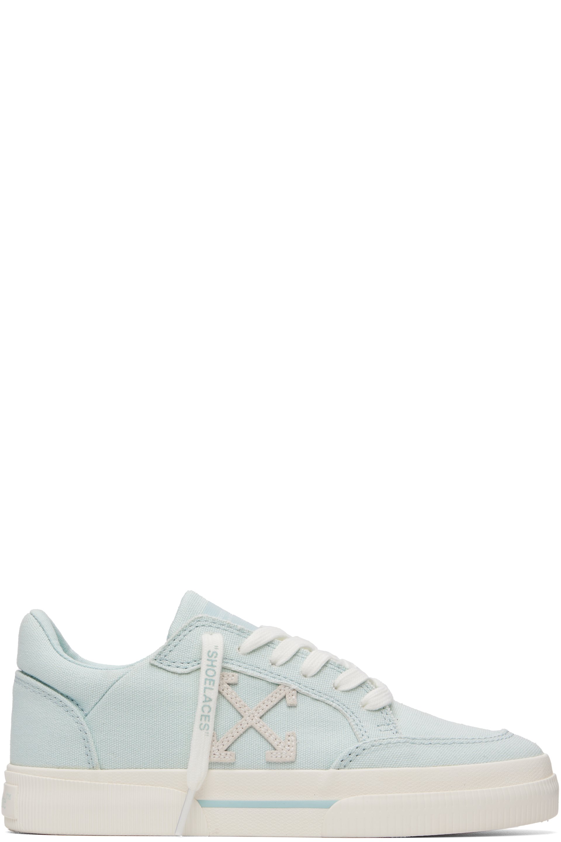 Off-White - ブルー バルカナイズ ローカットスニーカー