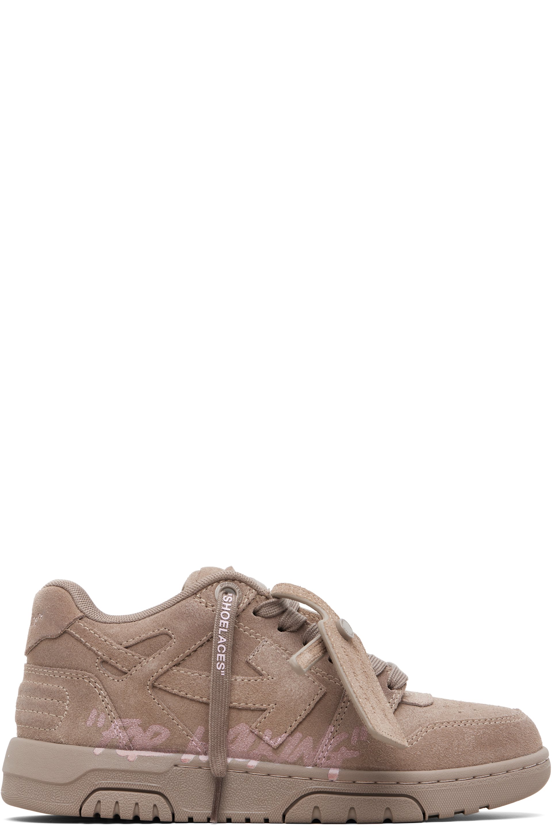 Off-White - ブラウン Out Of Office "For Walking" スエード スニーカー