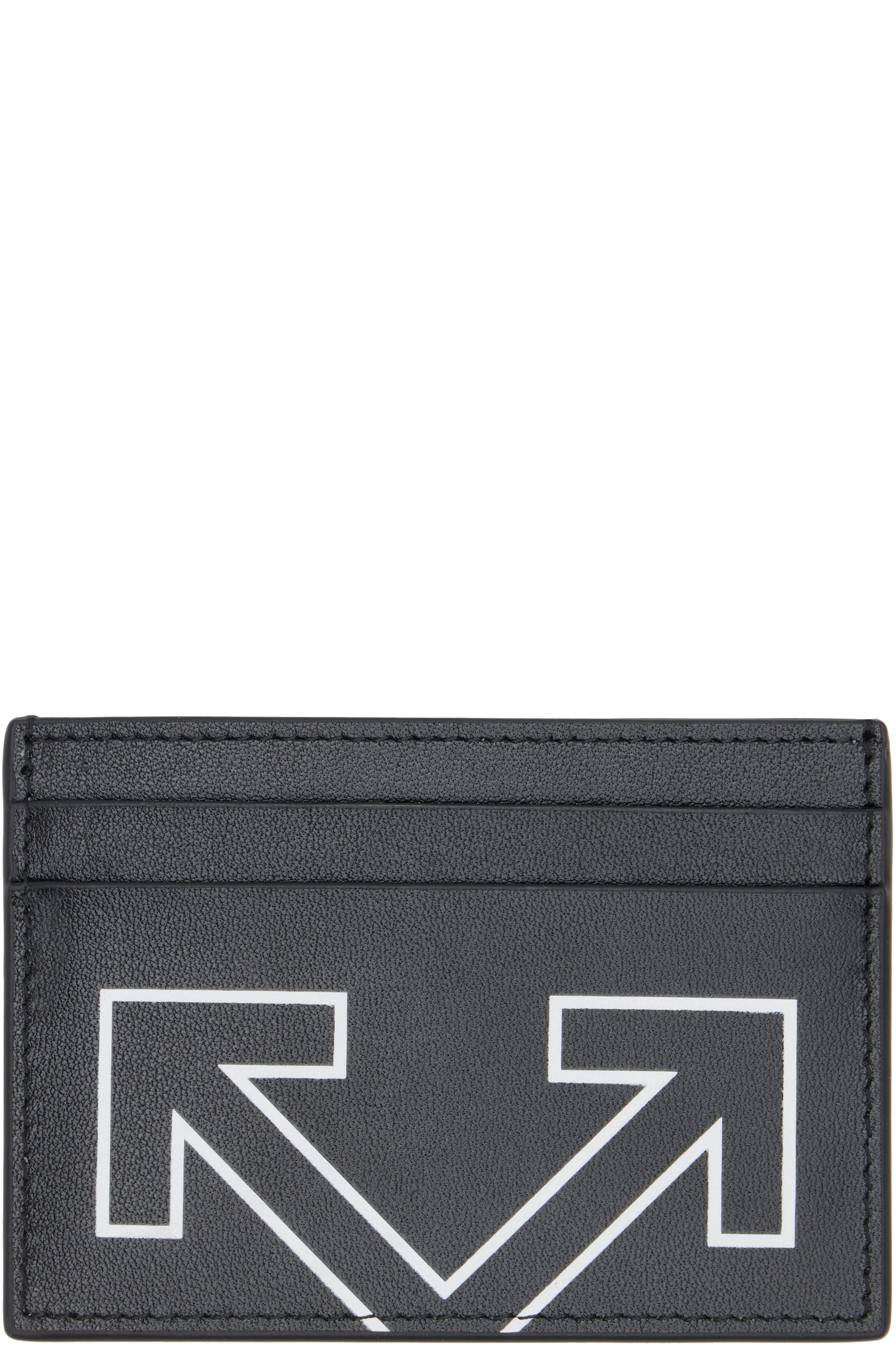 Off-White - Black Printed Heritage Card Holder