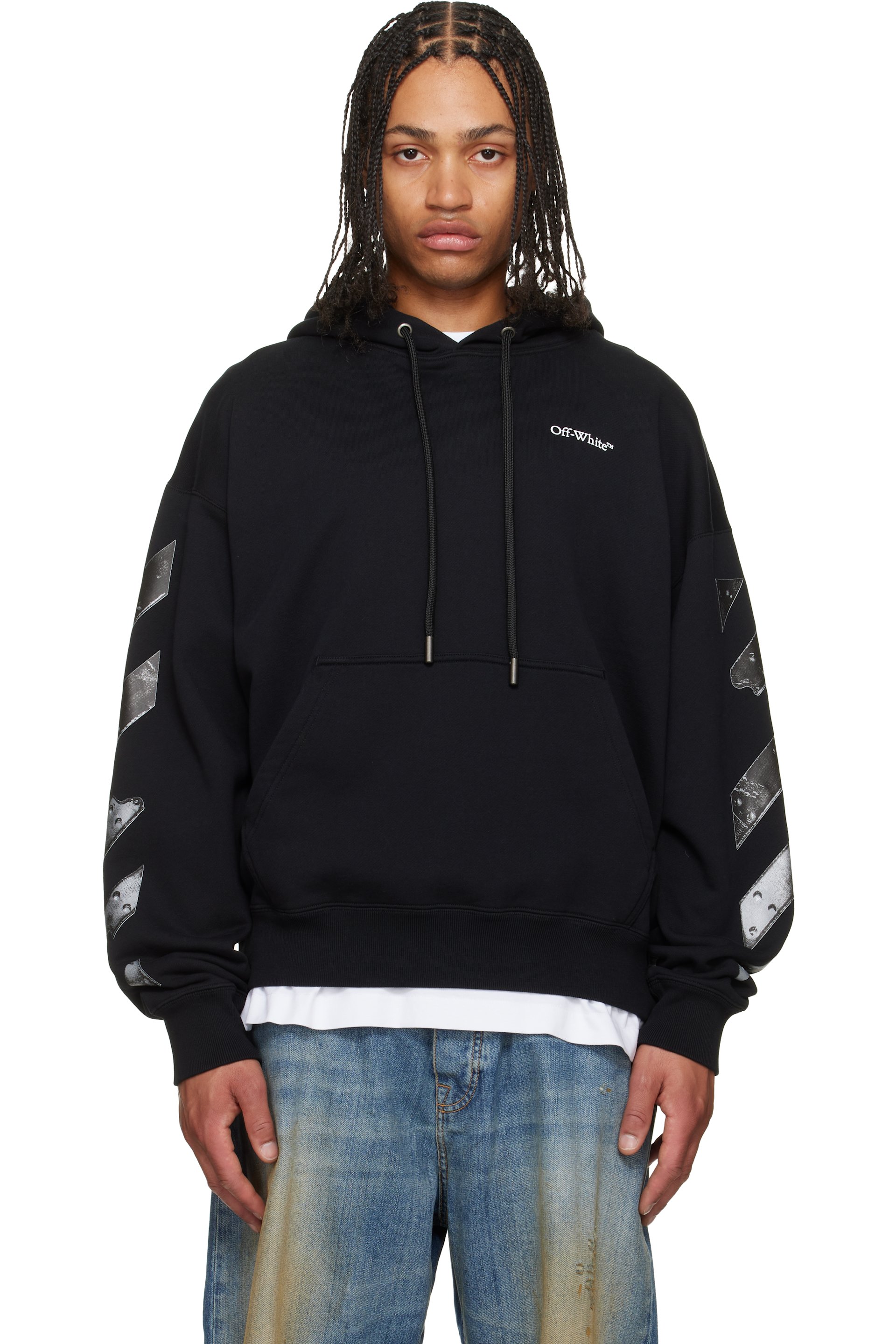 Off-White - Black Metal Arrow Skate Hoodie