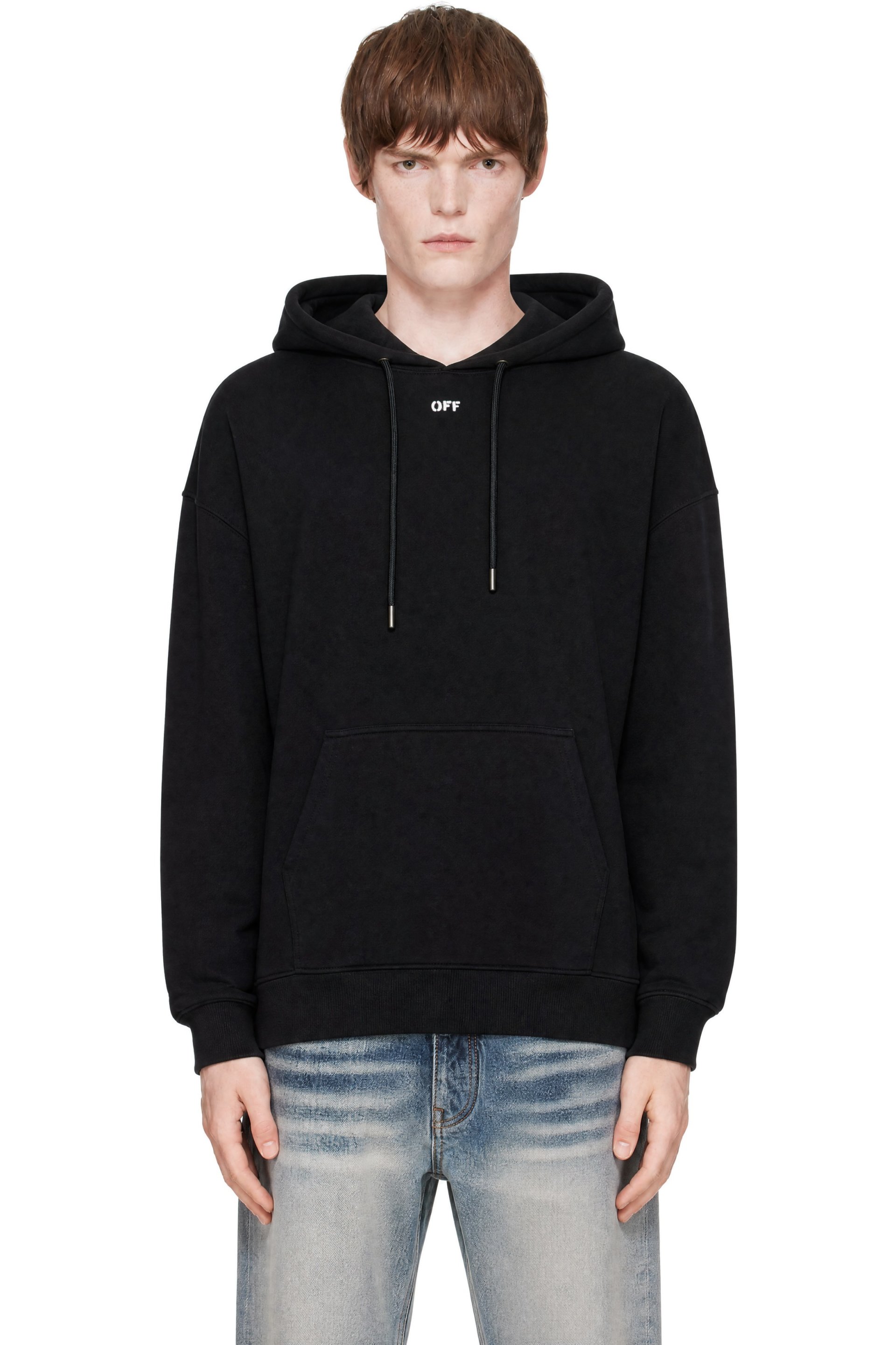 Off-White - ブラック 3D Spray Arrow Skate フーディ