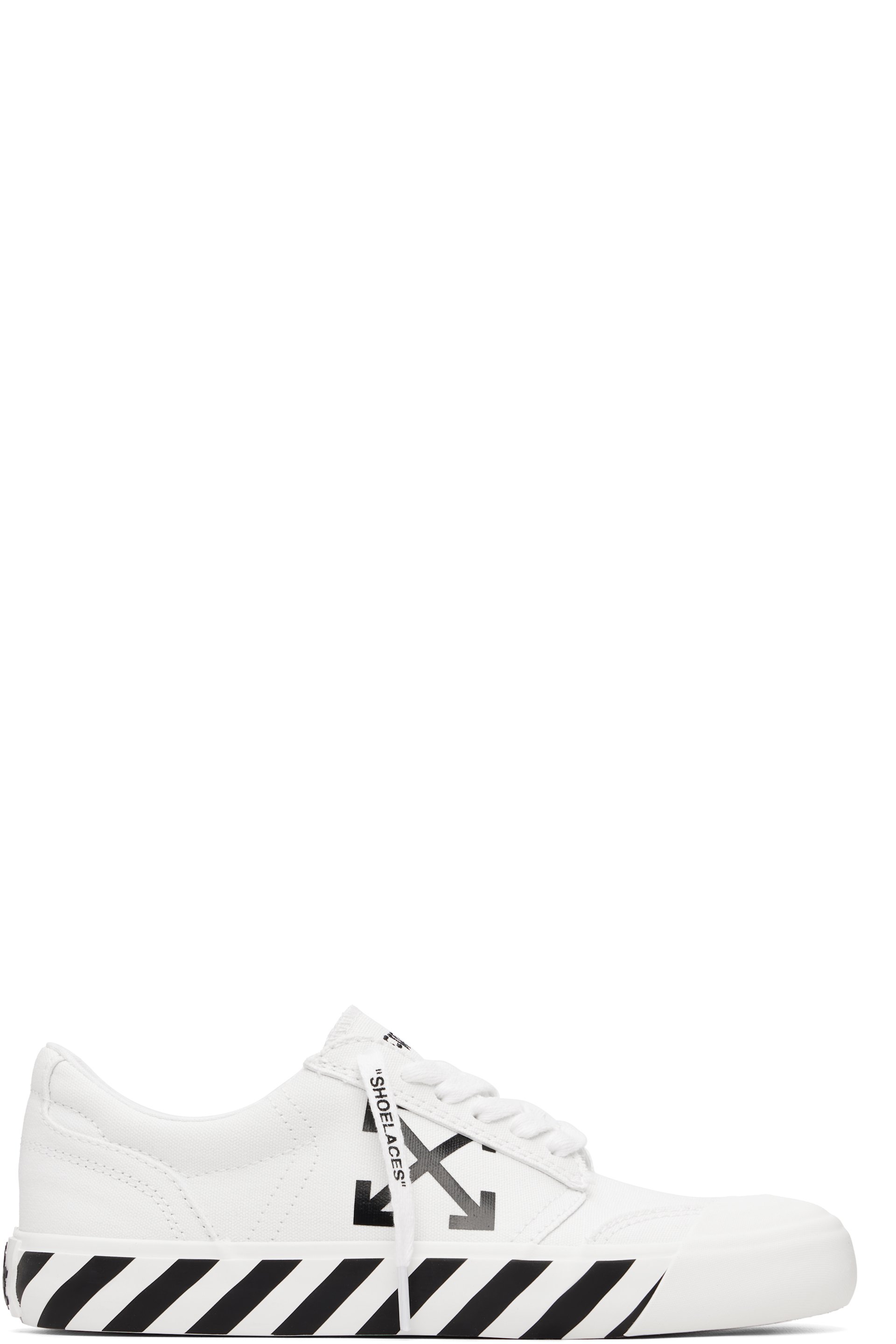 Off-White - White Vulcanized Undercut Sneakers