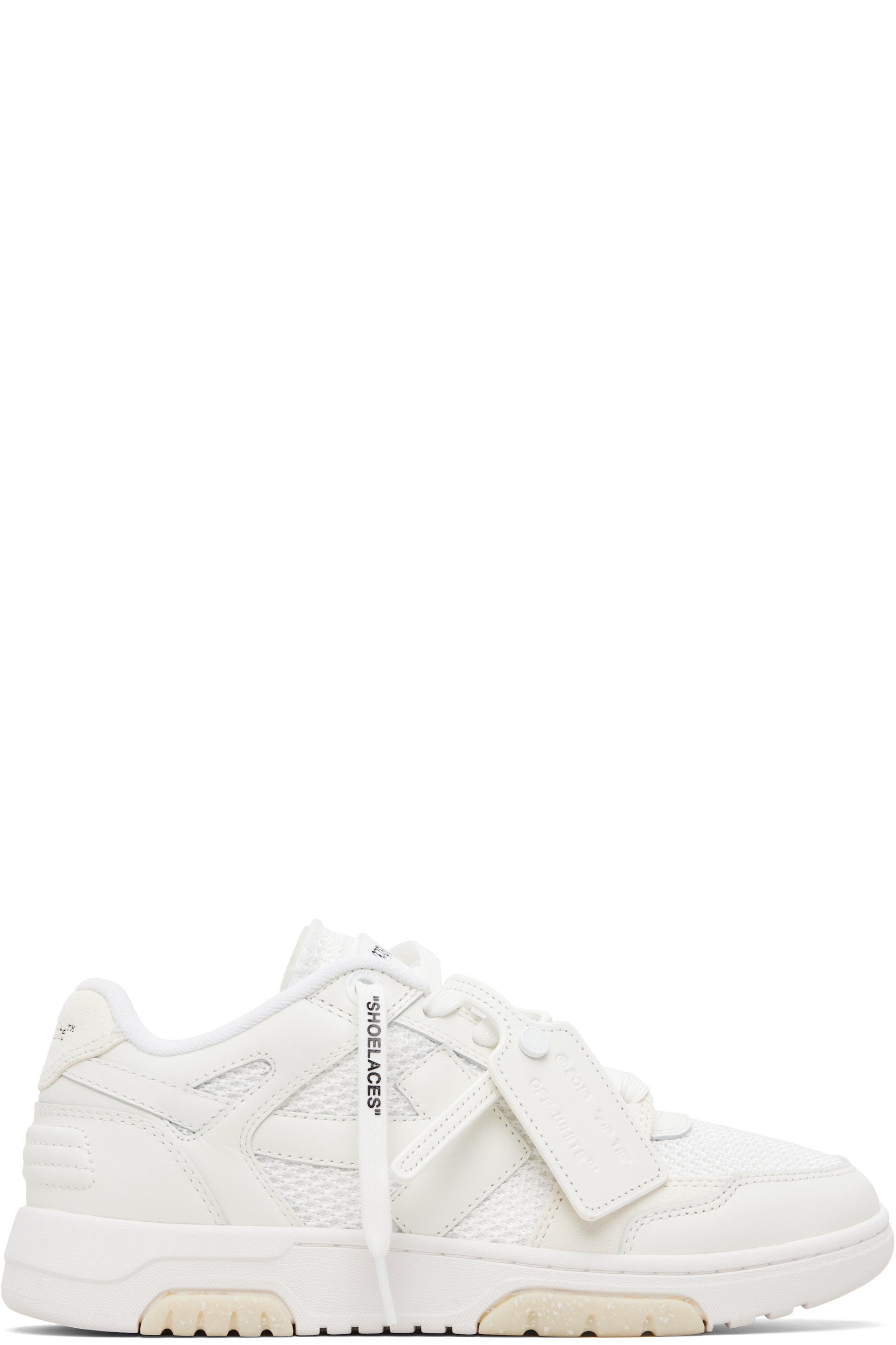 Off-White - White & Off-White Slim Out Of Office Sneakers