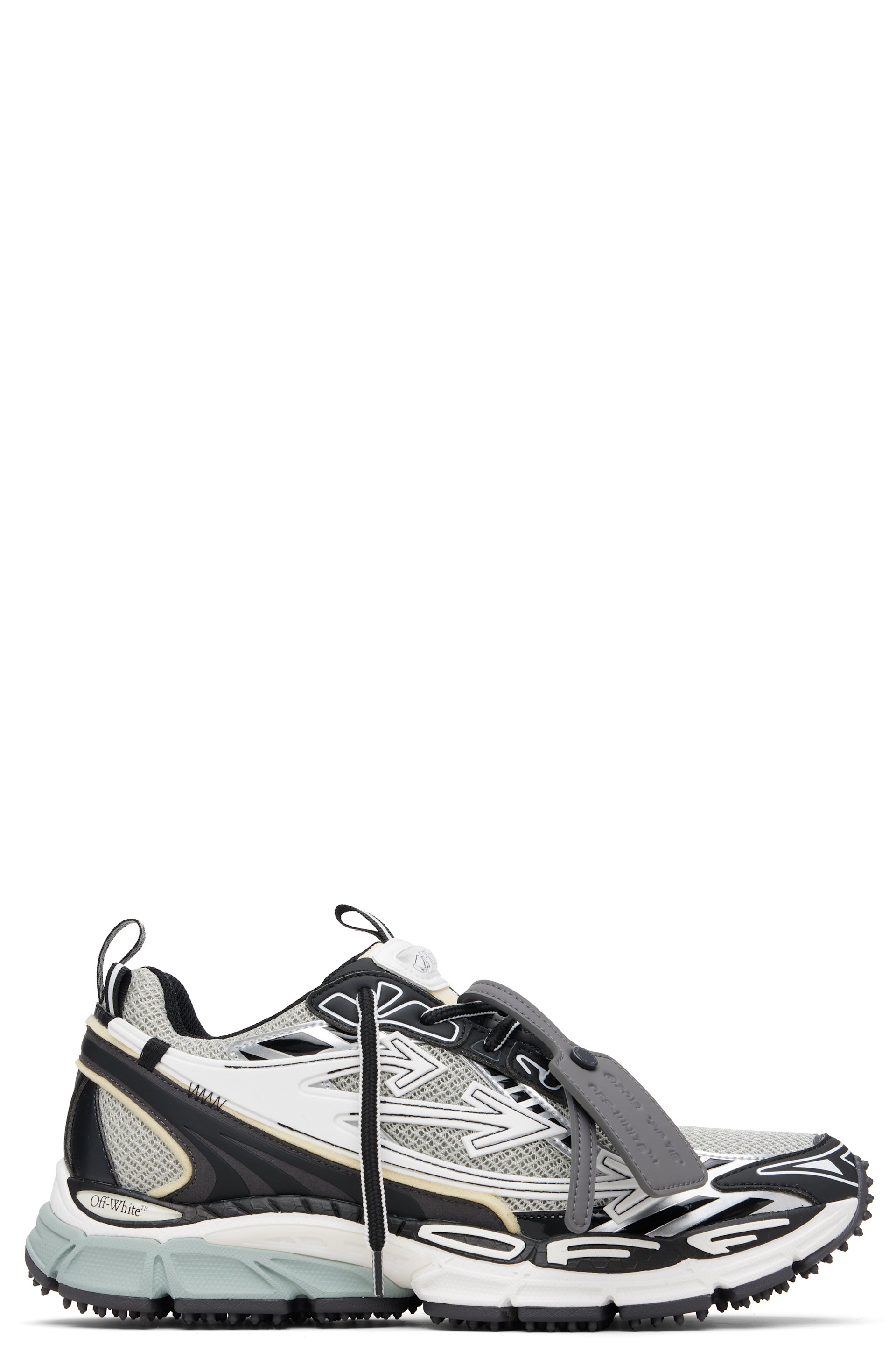 Off-White - Gray & Black 'Be Right Back' Sneakers