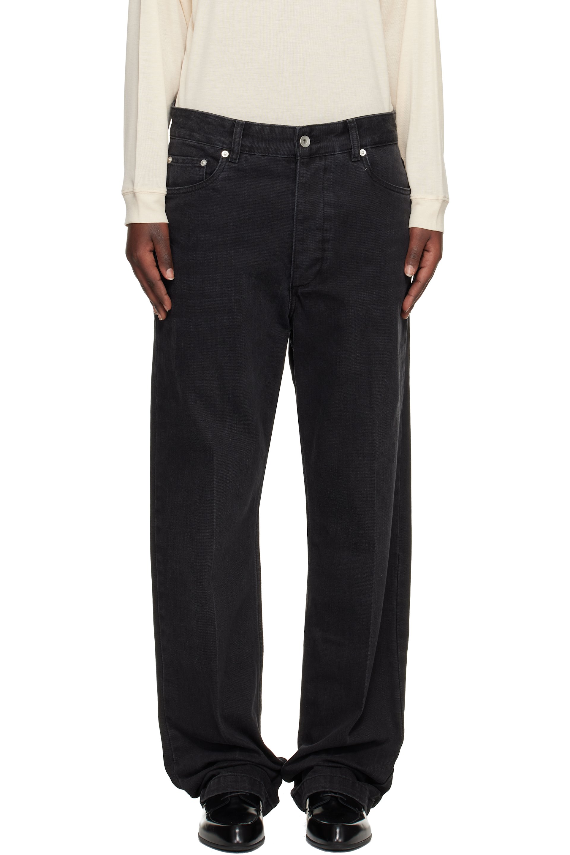 Studio Nicholson - Black Barra Jeans