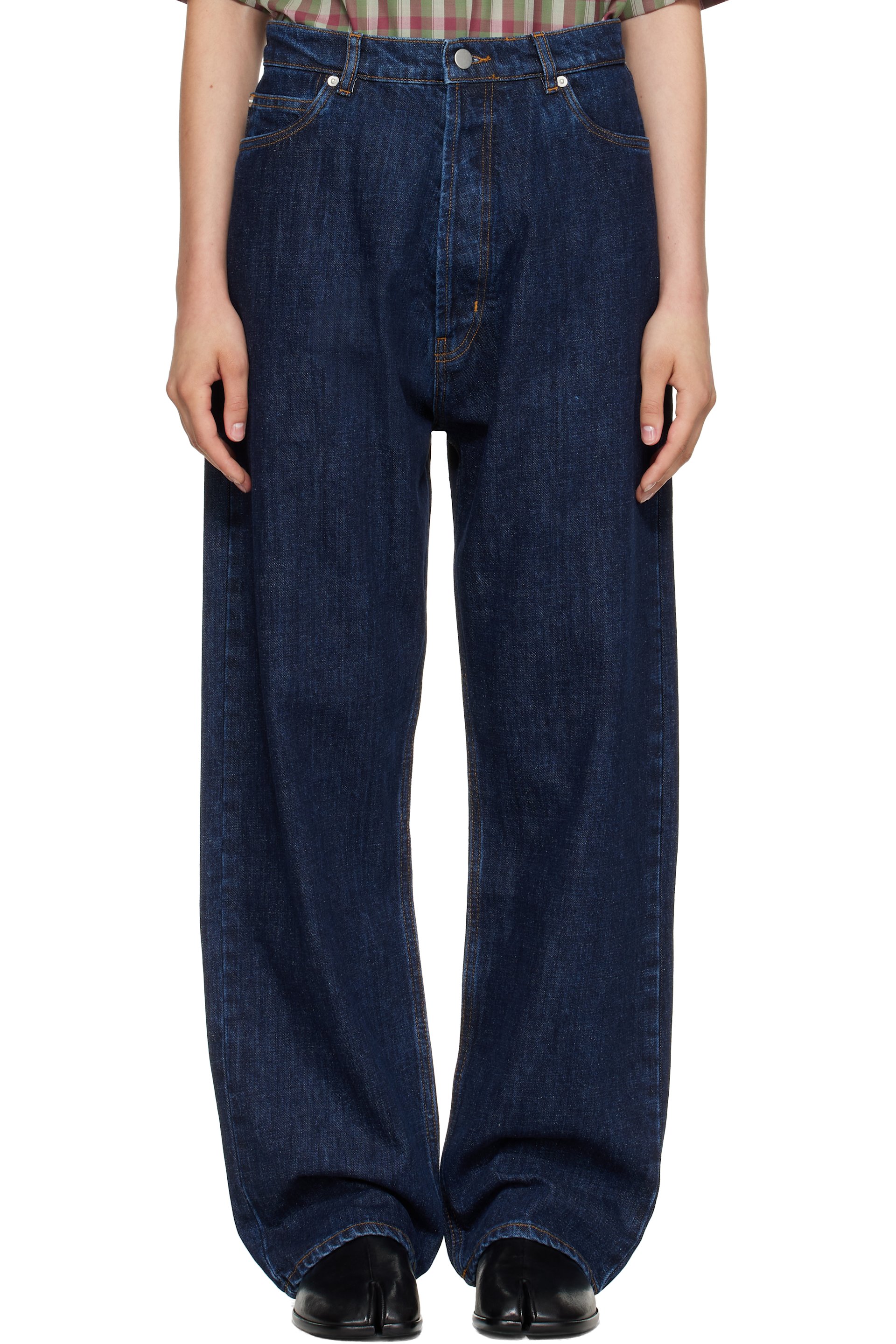 Studio Nicholson - Navy Marylbone Straight Leg Jeans