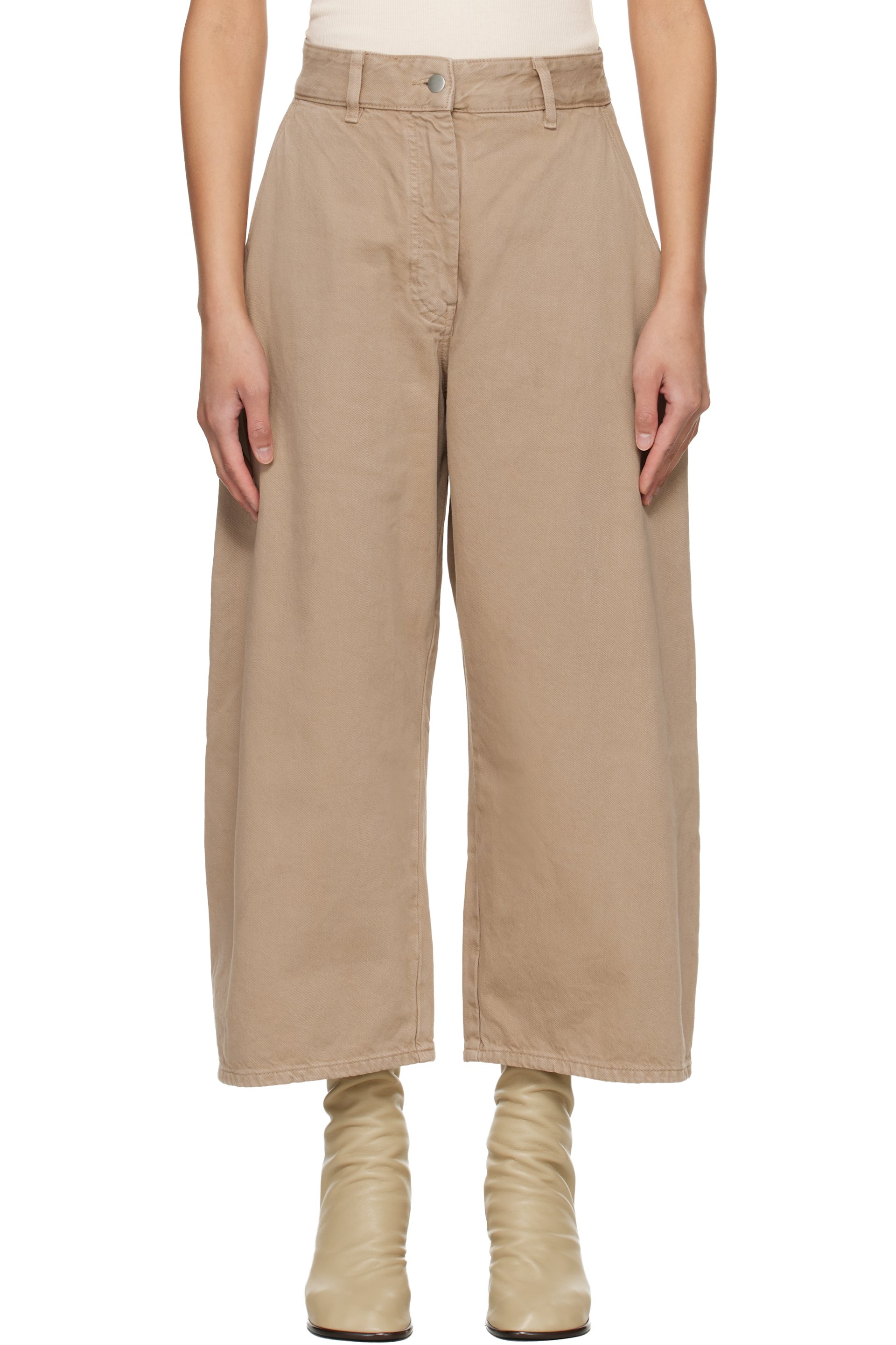 Studio Nicholson - Taupe Chalco Denim Jeans