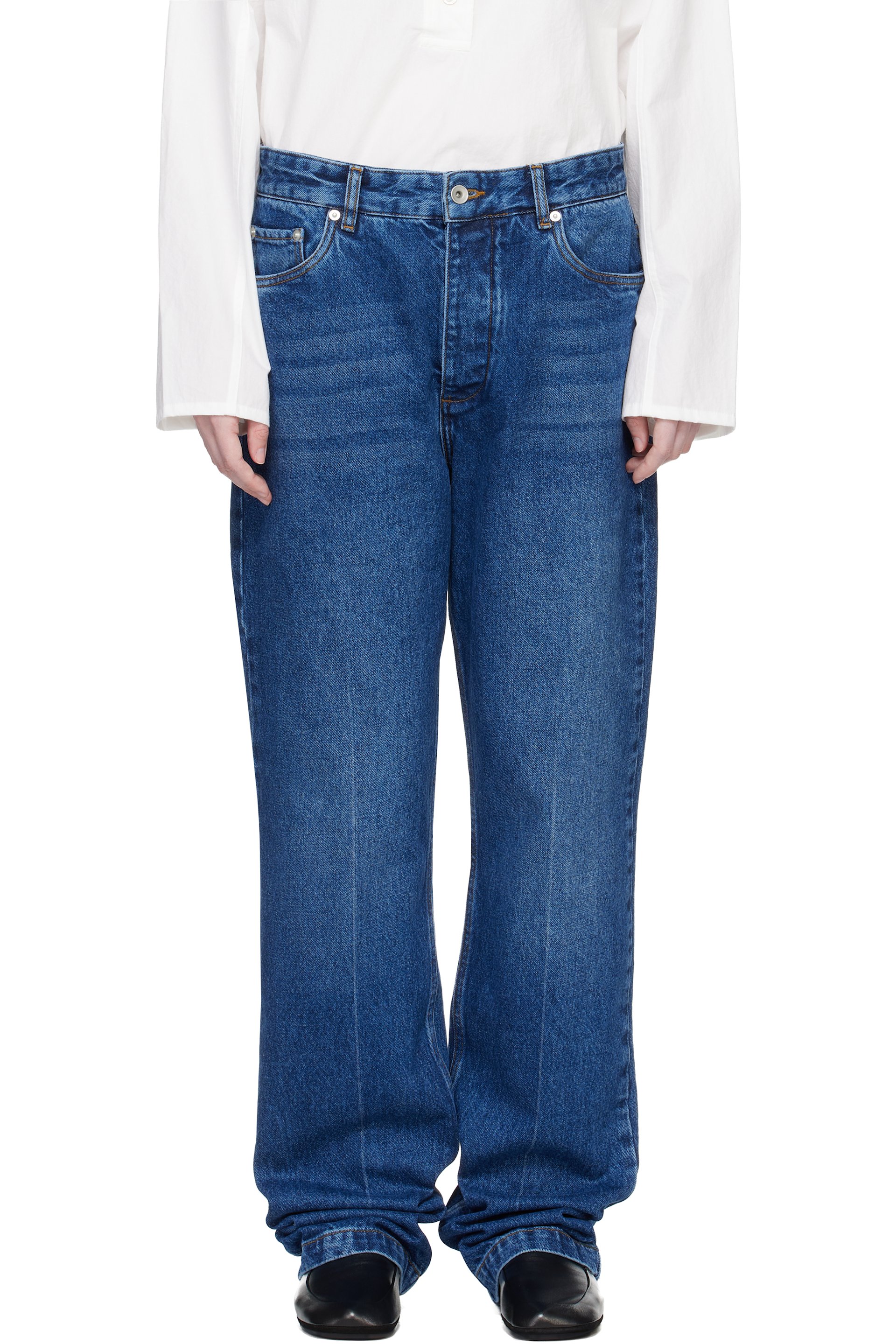 Studio Nicholson - Blue Barra Denim Jeans