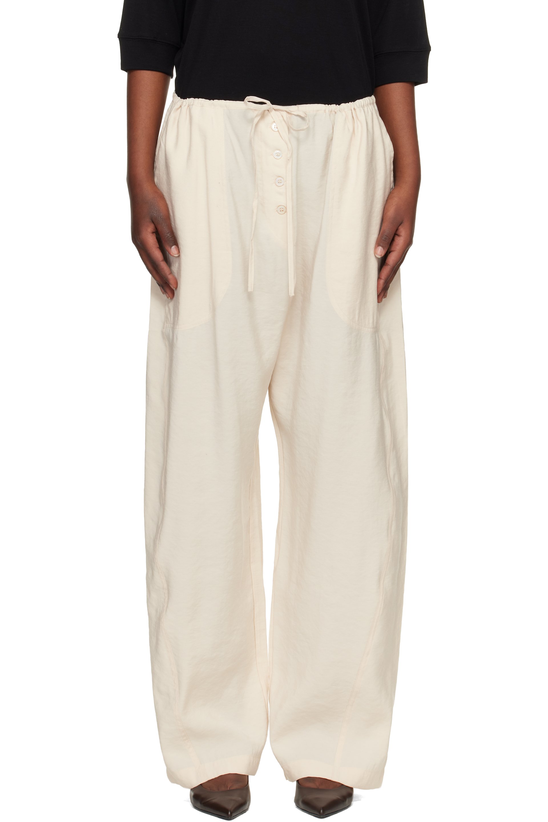Studio Nicholson - Beige Hera Trousers