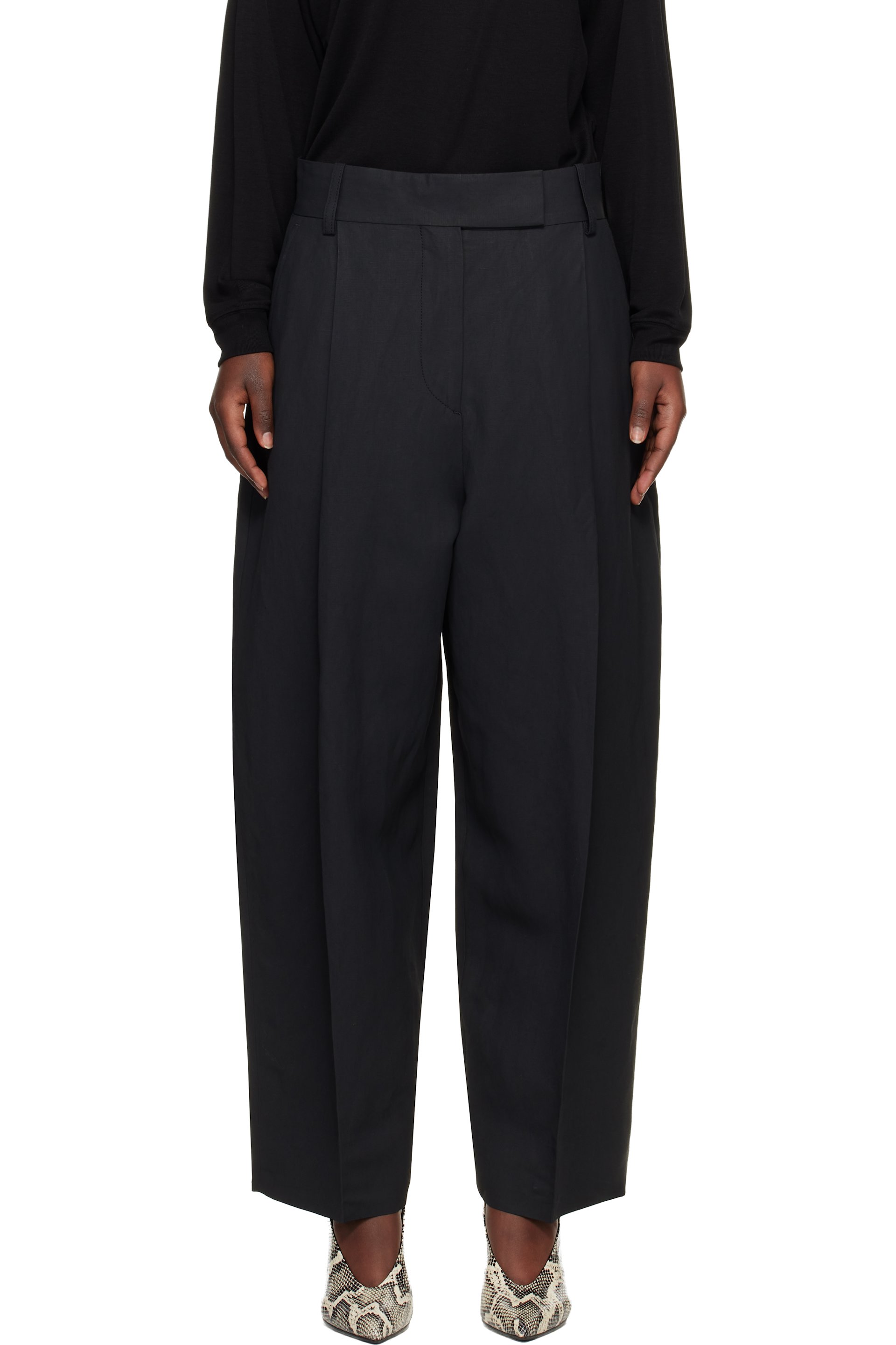 Studio Nicholson - Pantalon Nasser noir