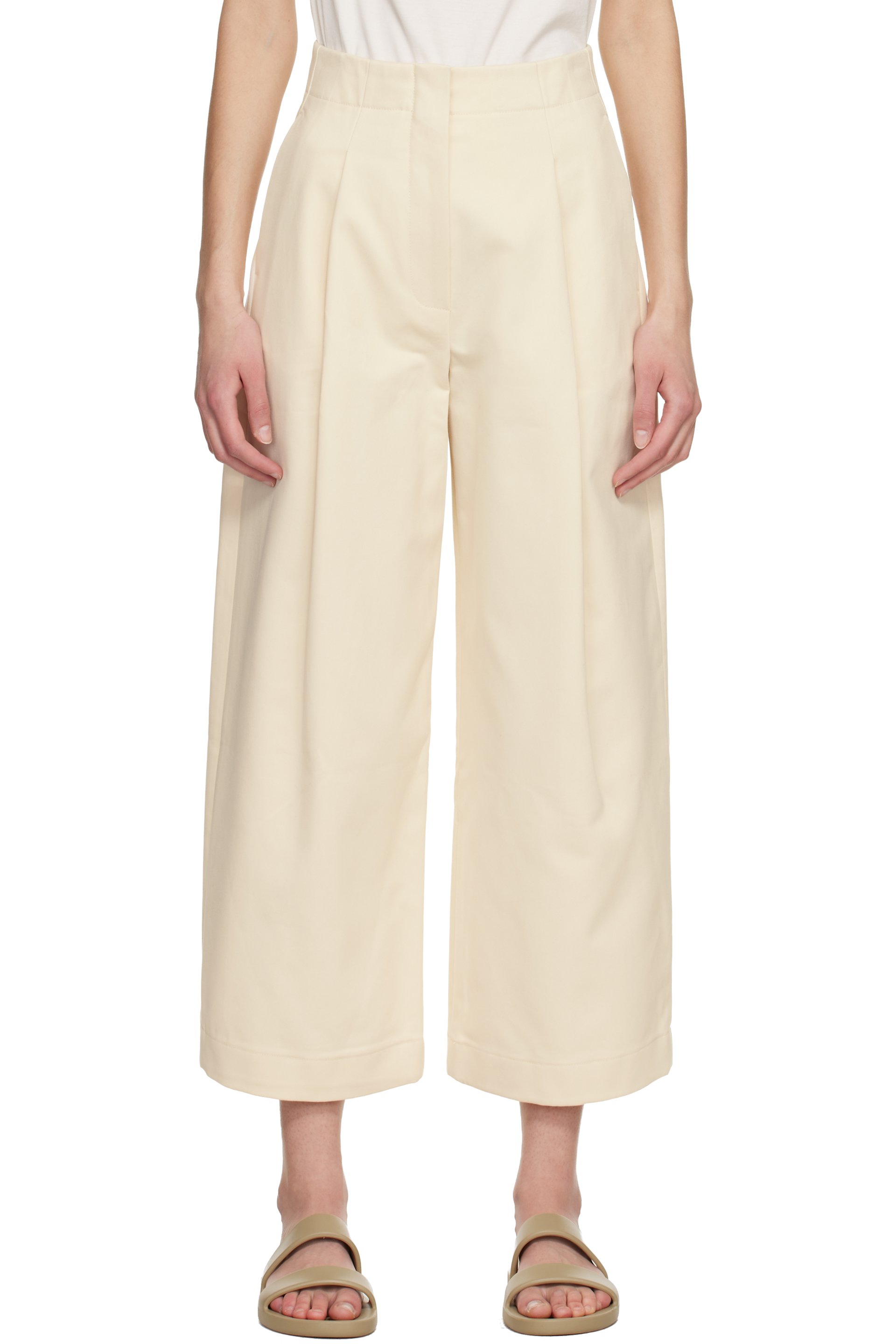 Studio Nicholson - Pantalon décontracté Dordoni blanc cassé