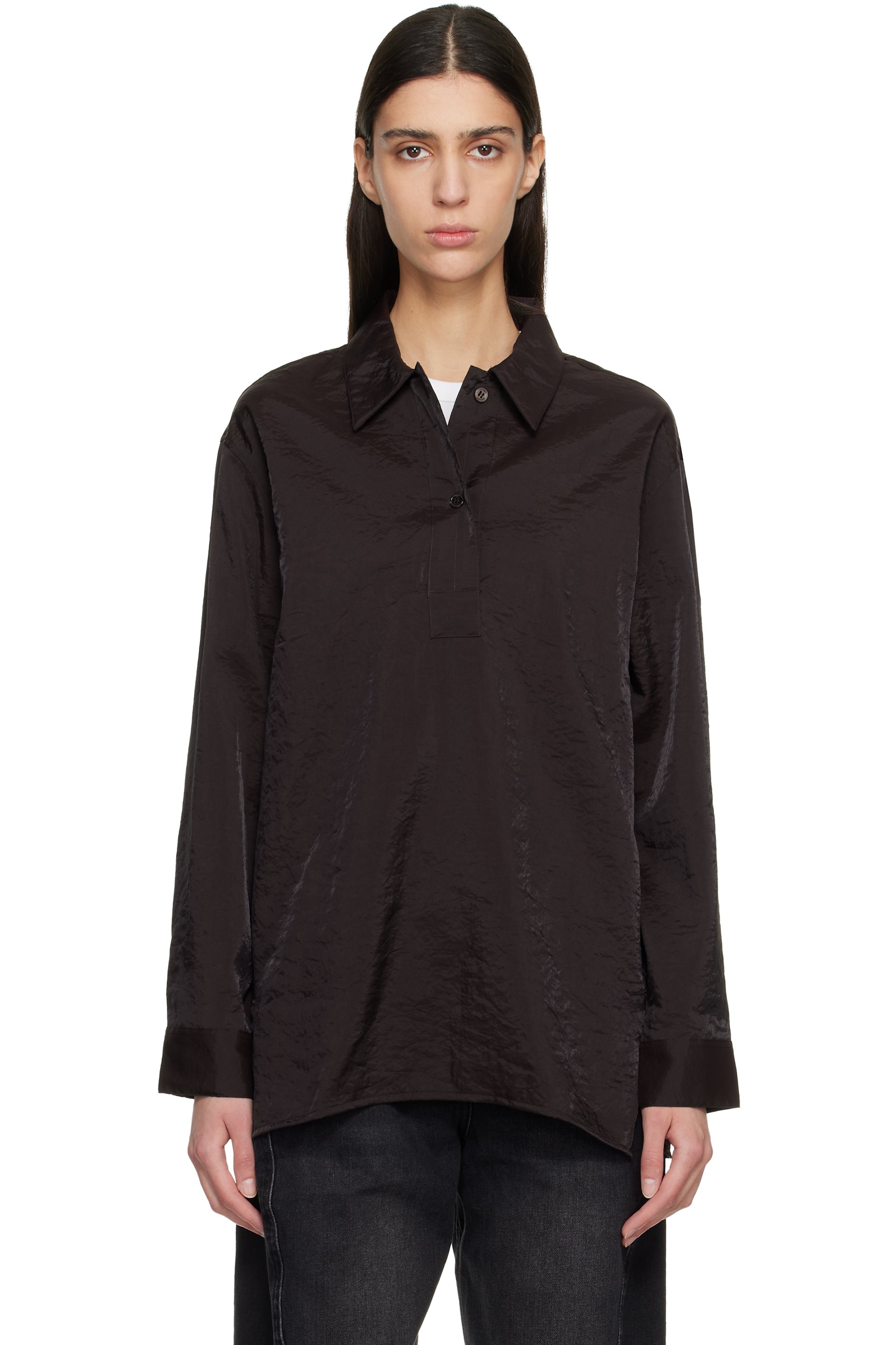 Studio Nicholson - Burgundy Pinole Shirt
