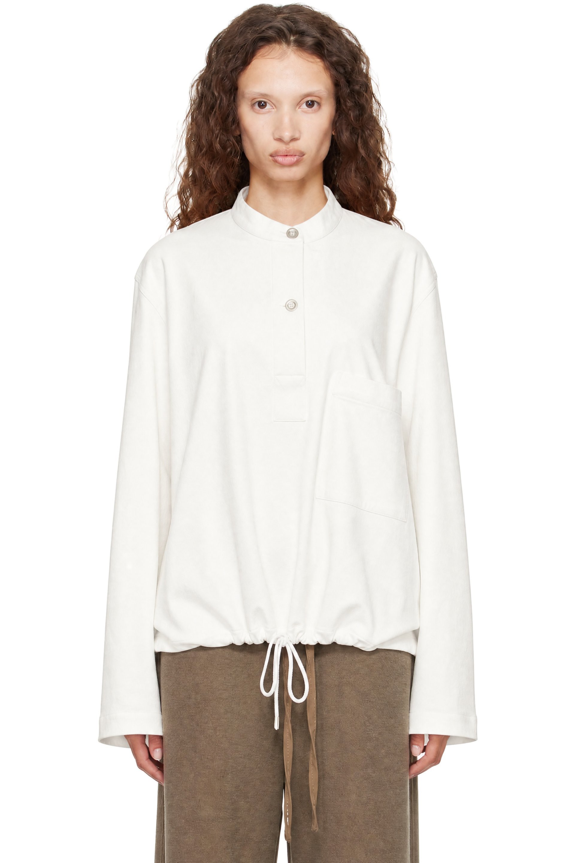 Studio Nicholson - Off-White Baye Polo Shirt