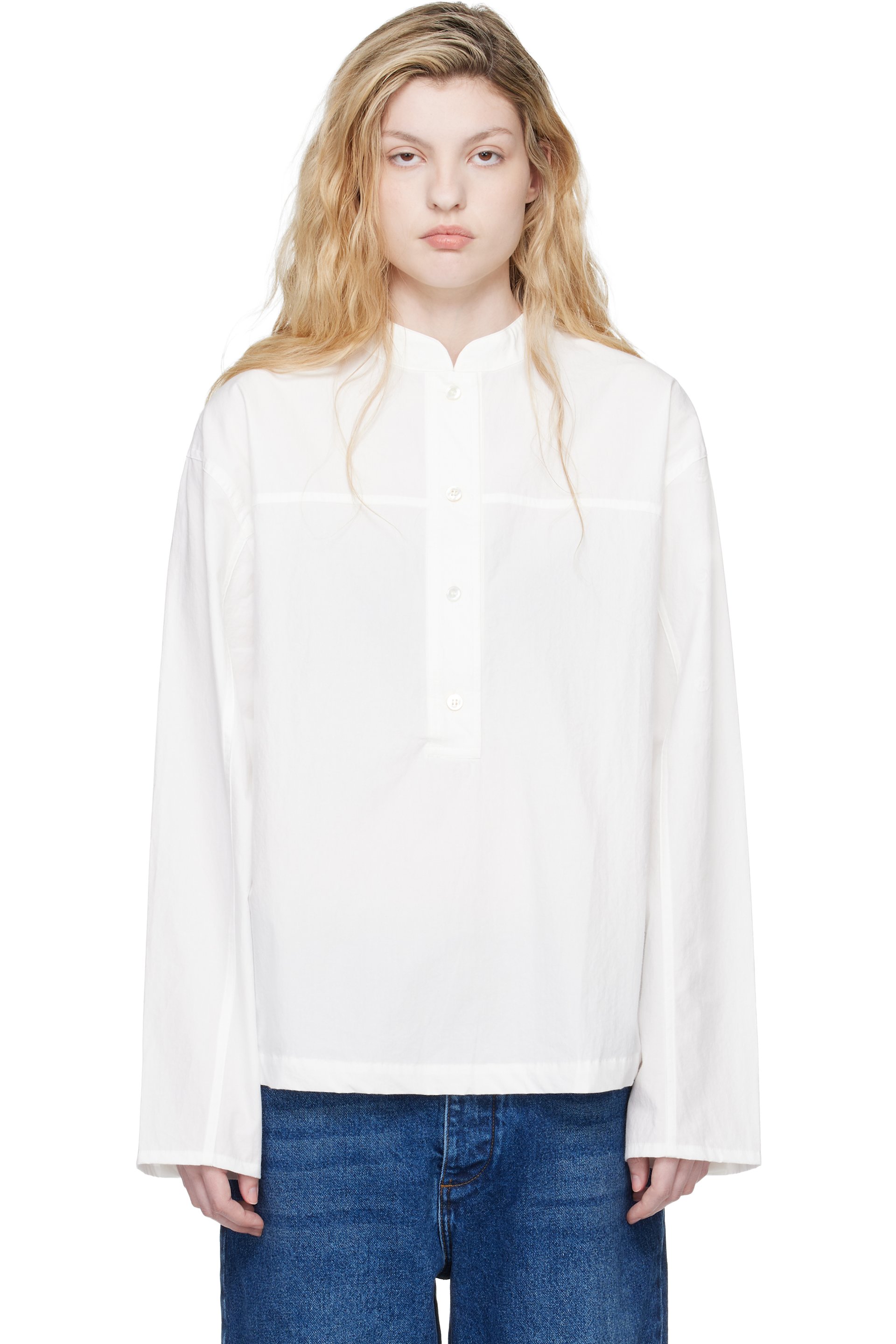 Studio Nicholson - White Vega Shirt