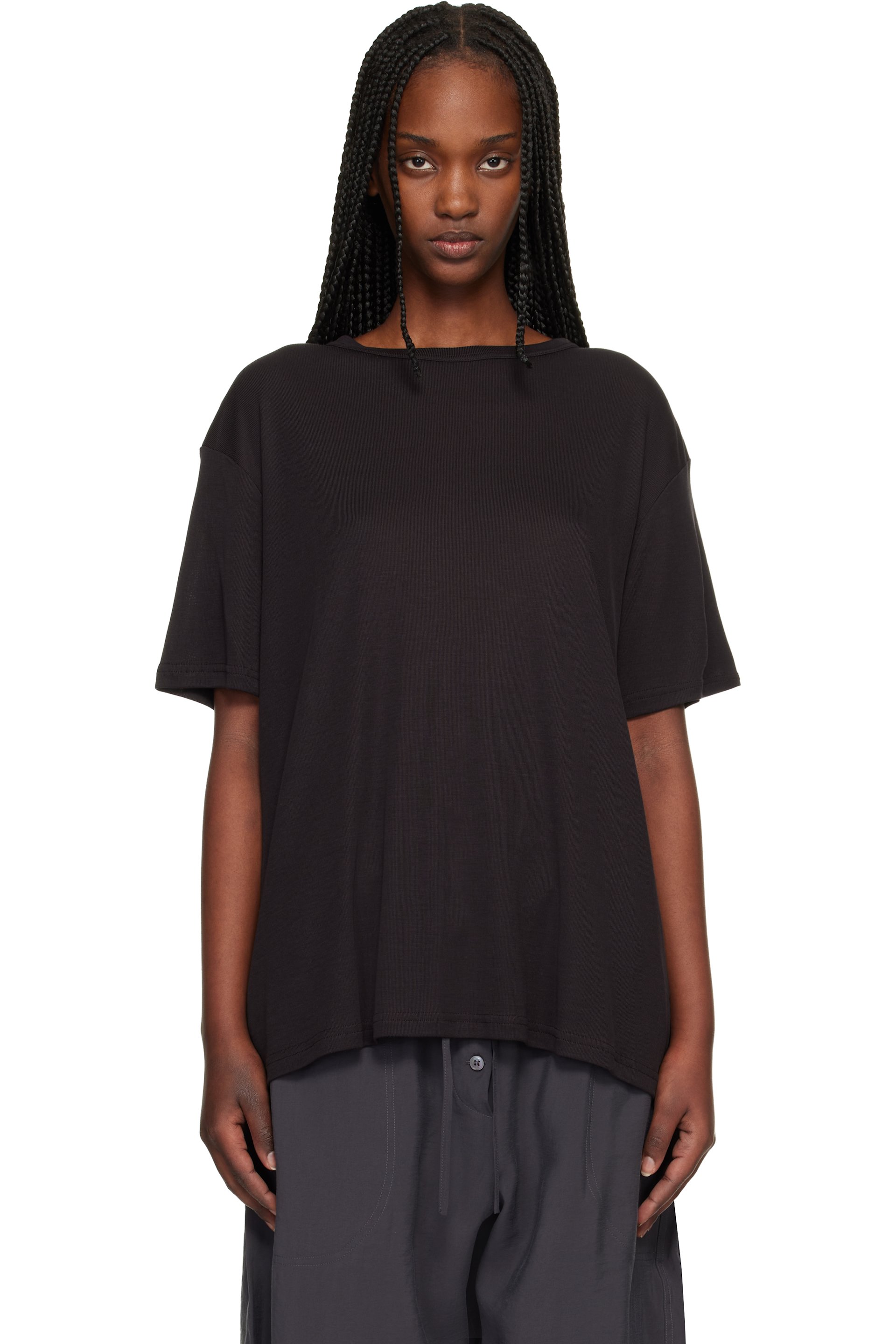 Studio Nicholson - T-shirt Rond brun