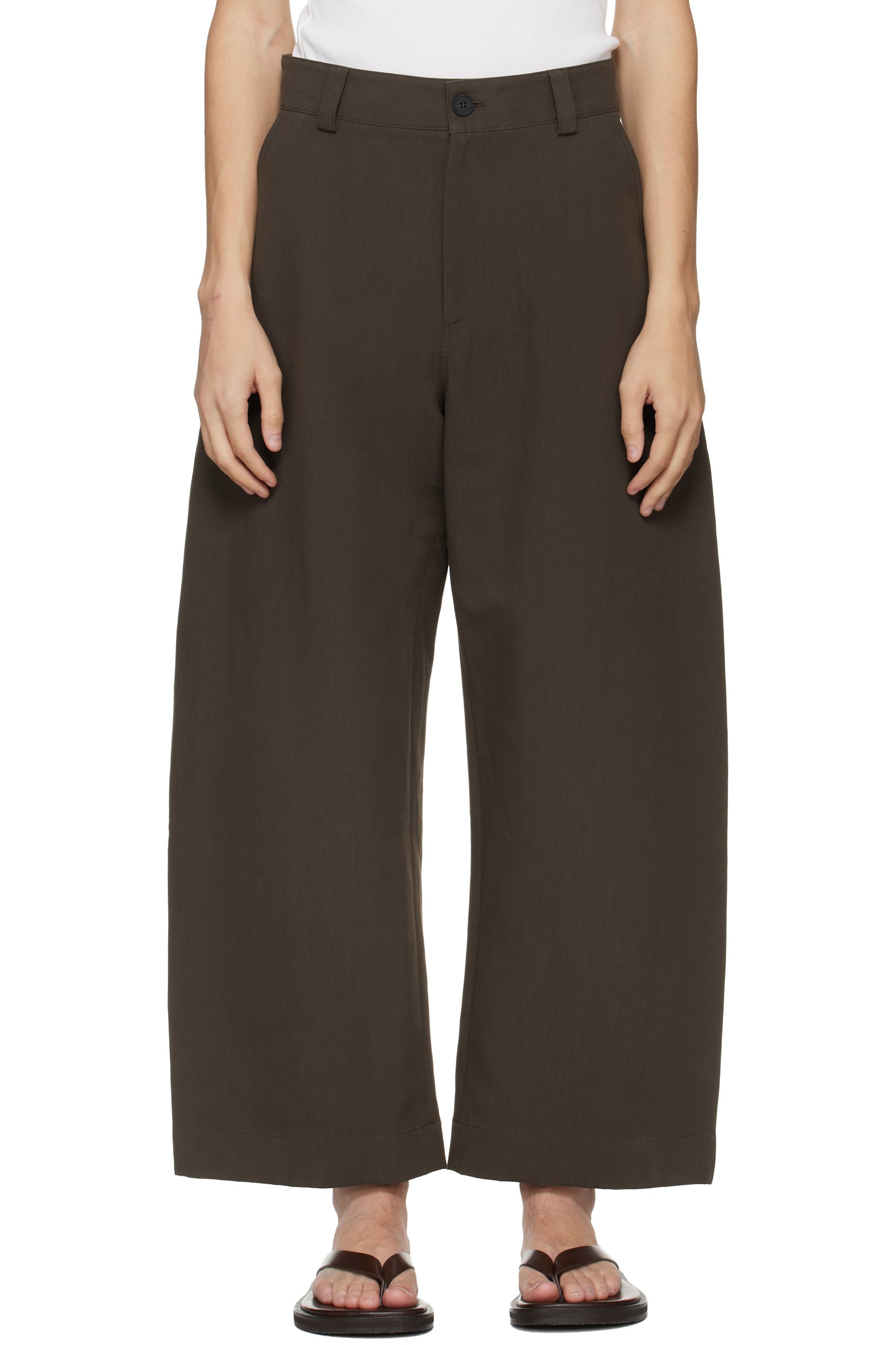 Studio Nicholson - Brown Levy Trousers