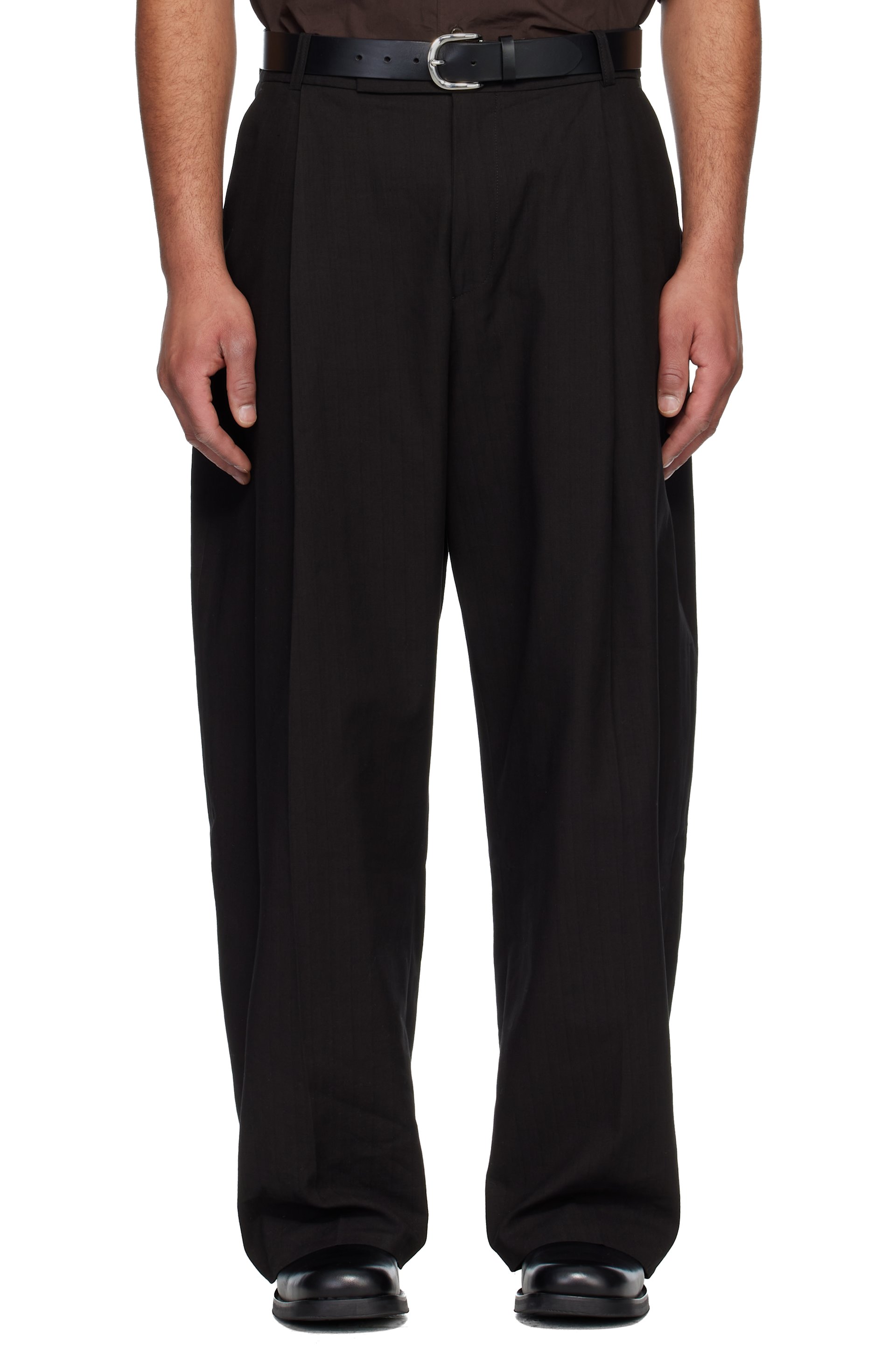 Studio Nicholson - Black Pull Trousers