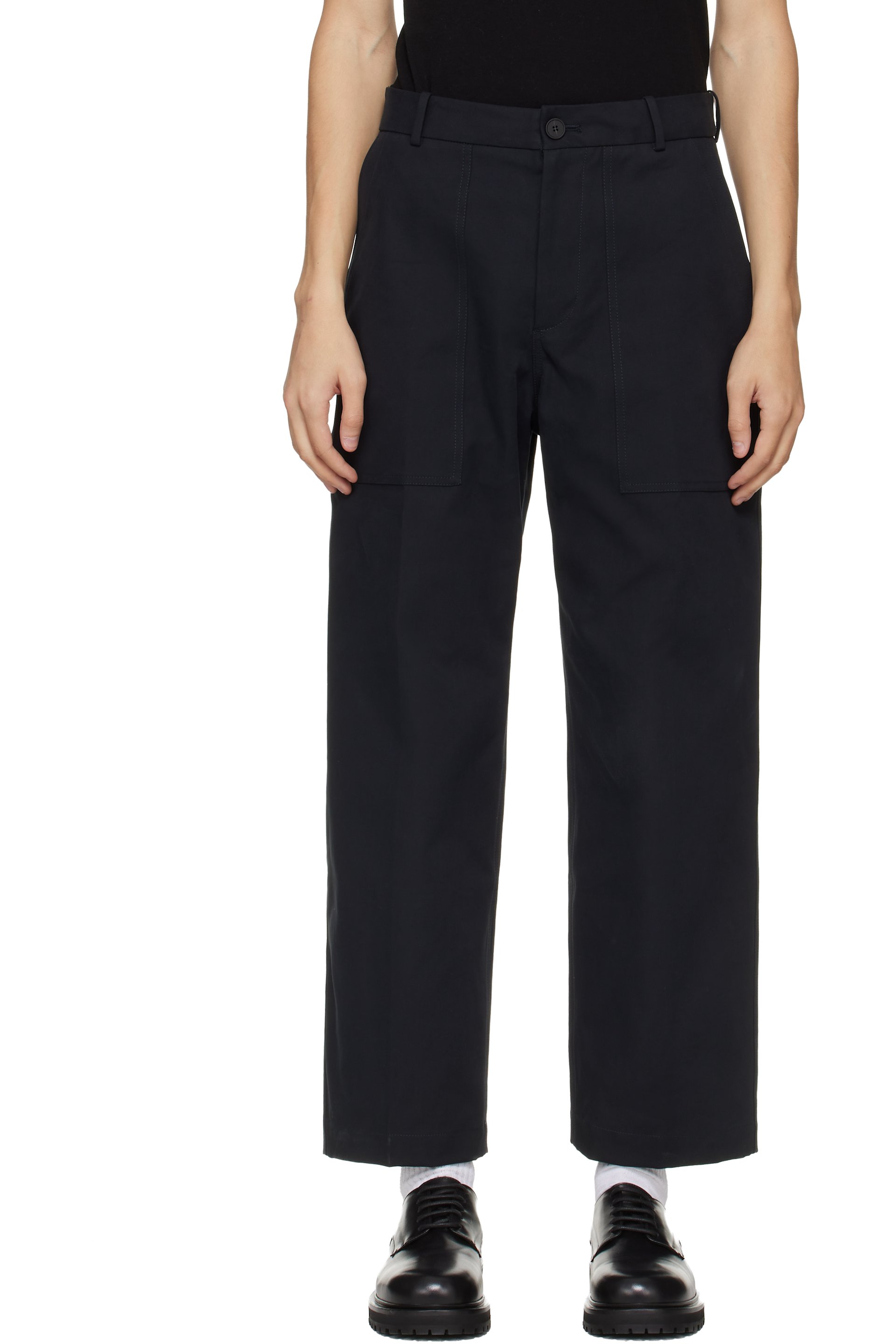 Studio Nicholson - Navy Balos Trousers