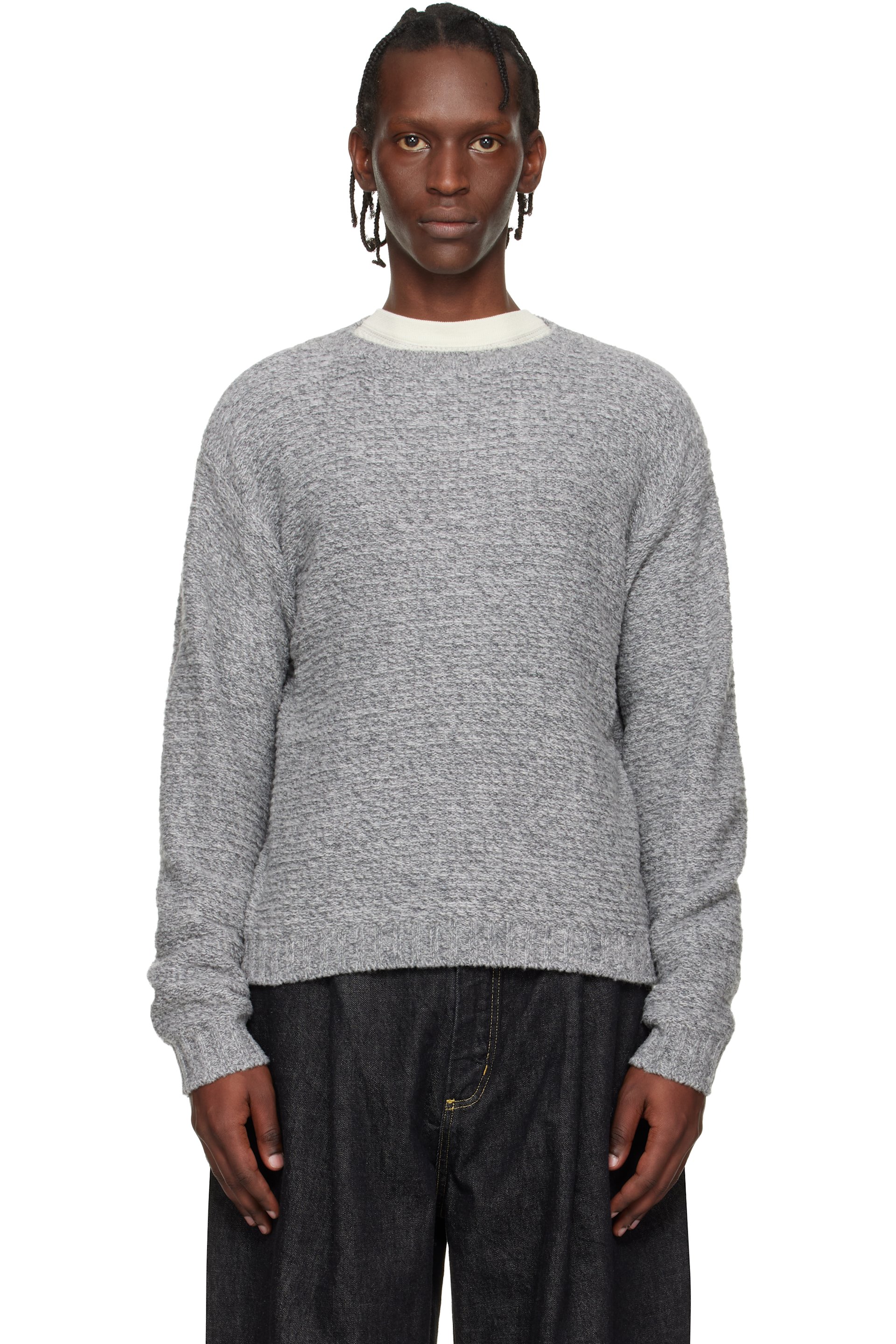 Studio Nicholson - Gray Camden Knit Sweater