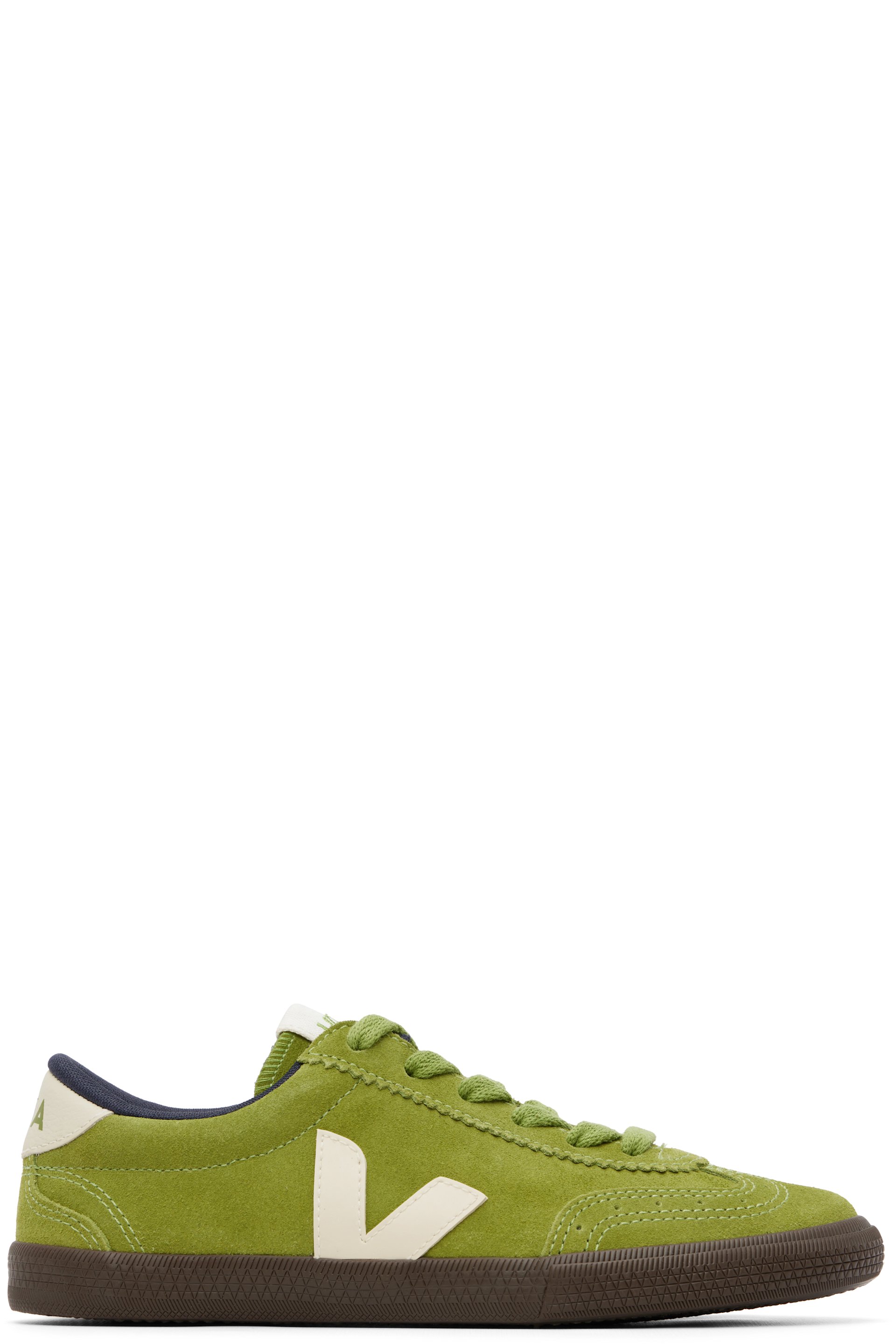 Veja - 绿色 Volley Suede 运动鞋