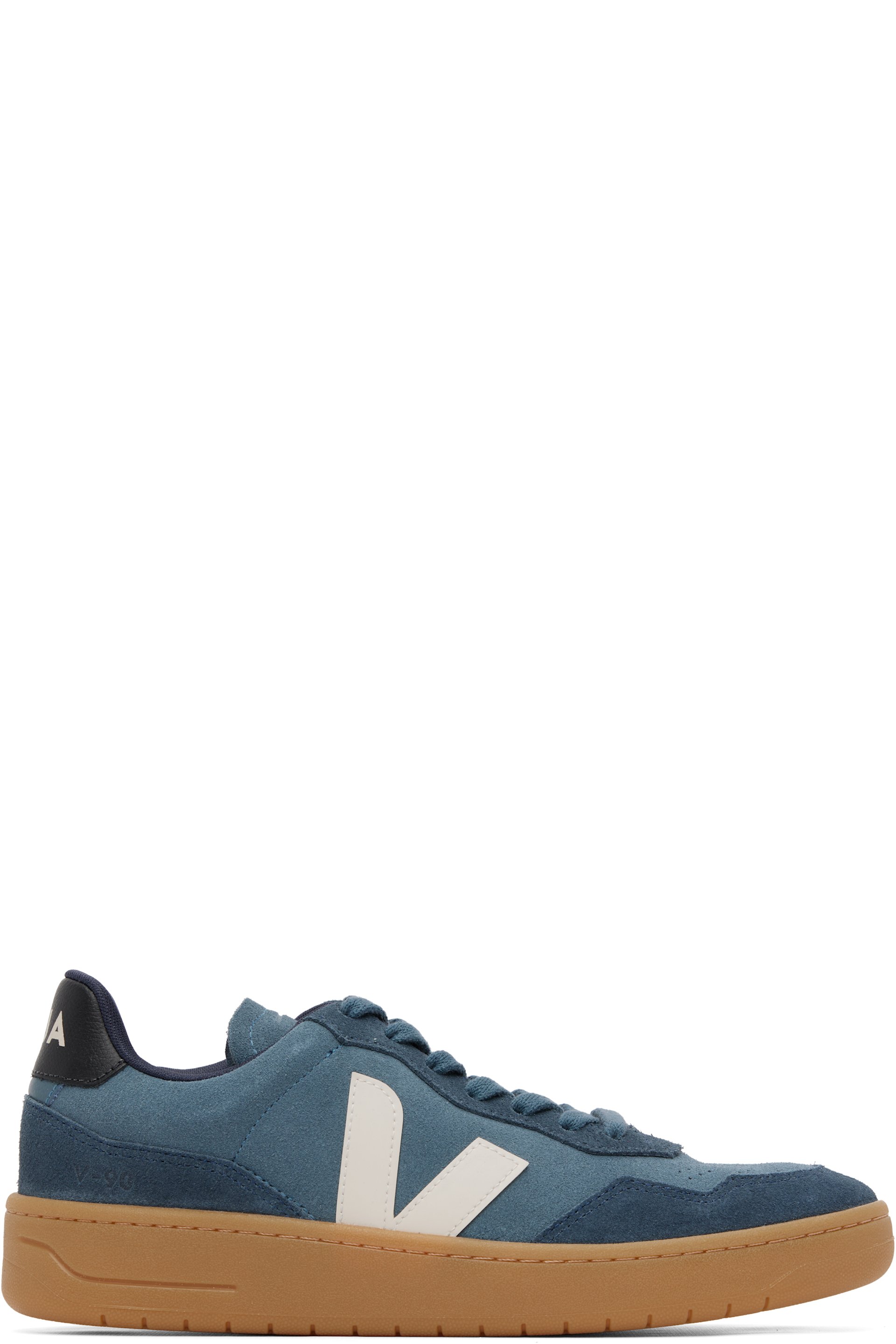 VEJA - Blue V-90 Suede Sneakers