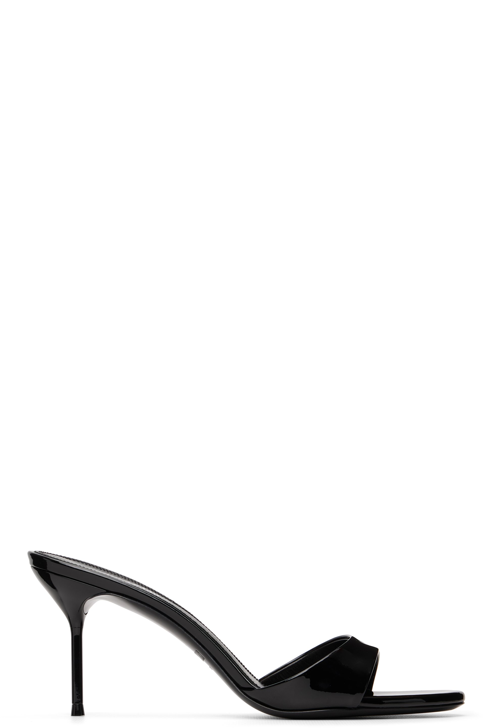 Paris Texas - Sandales à talon Lidia 70 noires en cuir verni
