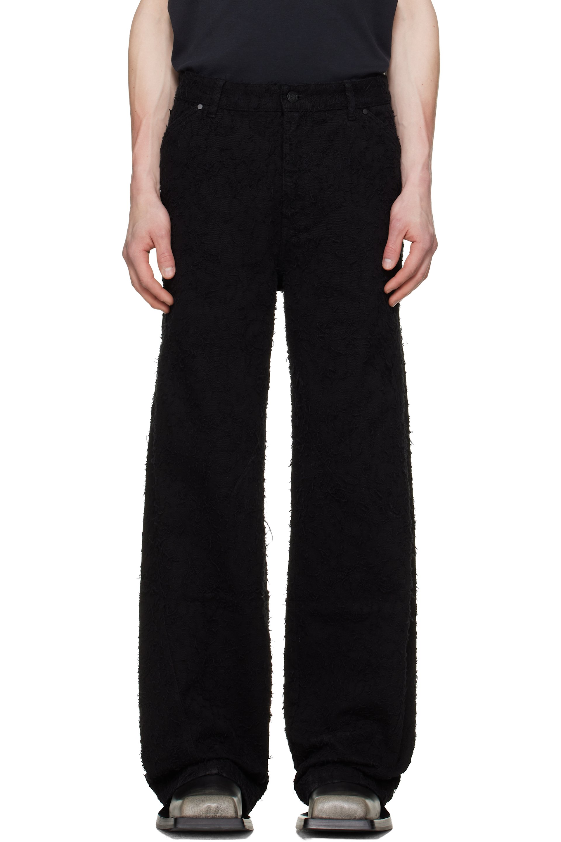 LGN Louis Gabriel Nouchi - Black Nep Denim Jeans
