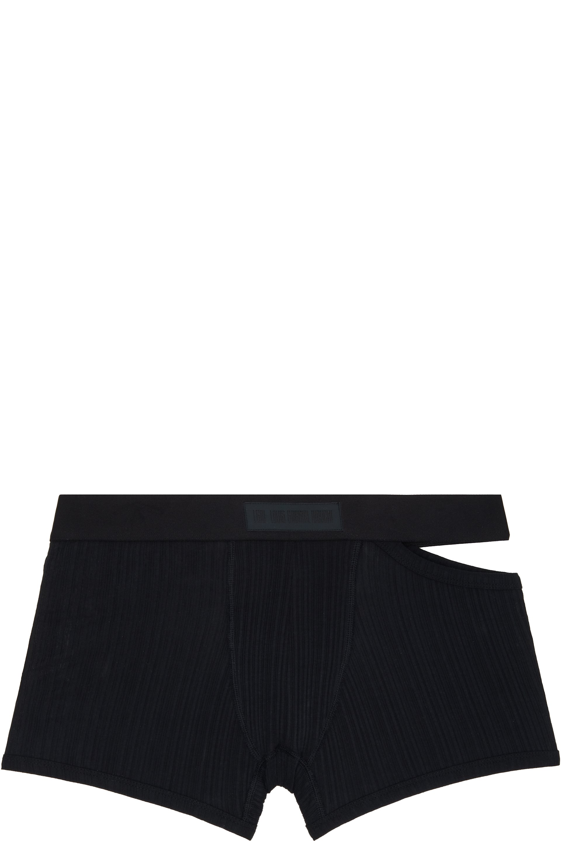 LGN Louis Gabriel Nouchi - Black Asymmetrical Opening Cotton Boxer Briefs