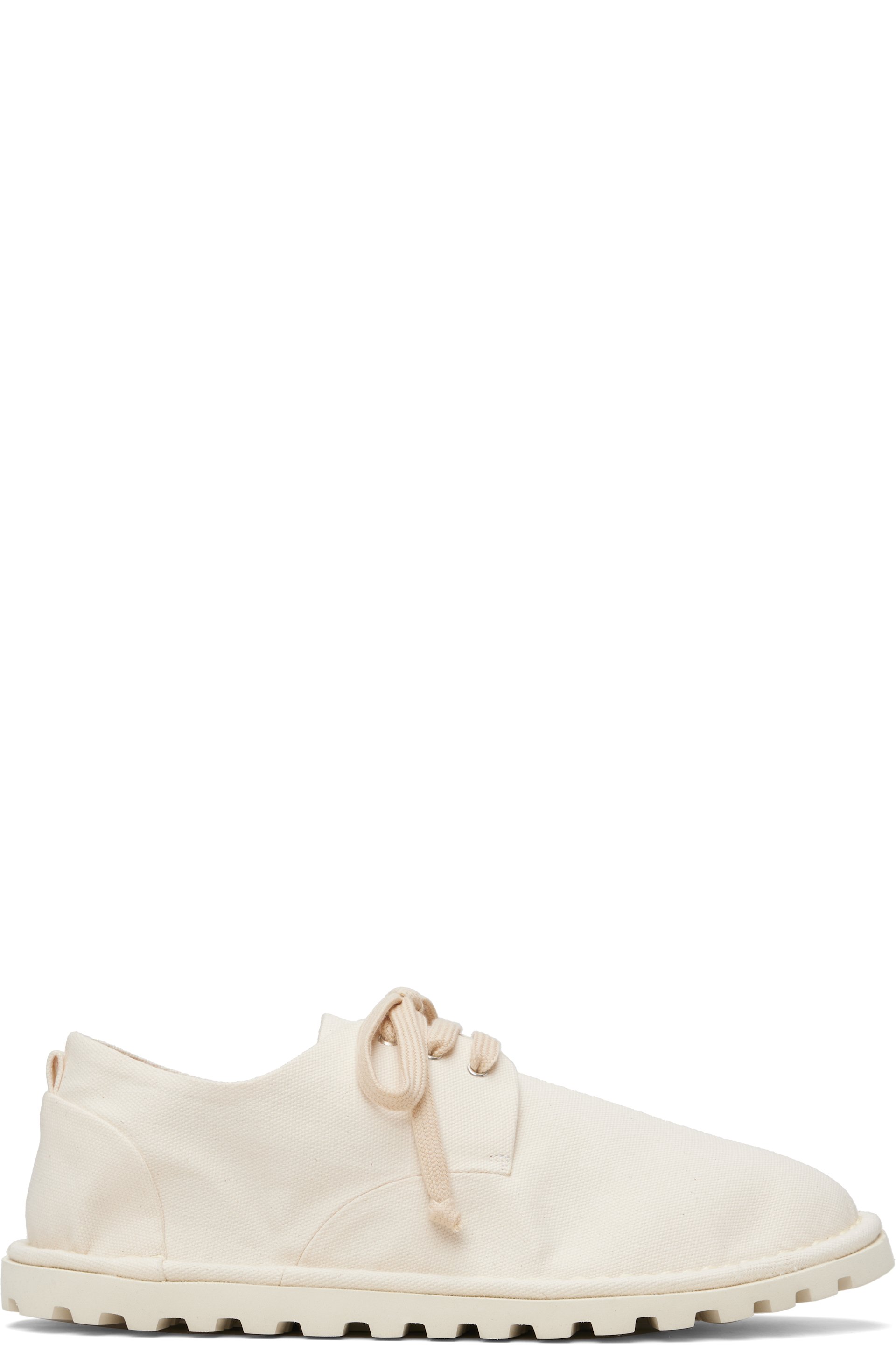 Marsèll Gomme - White Sancrispa Milk Cotton Derbys