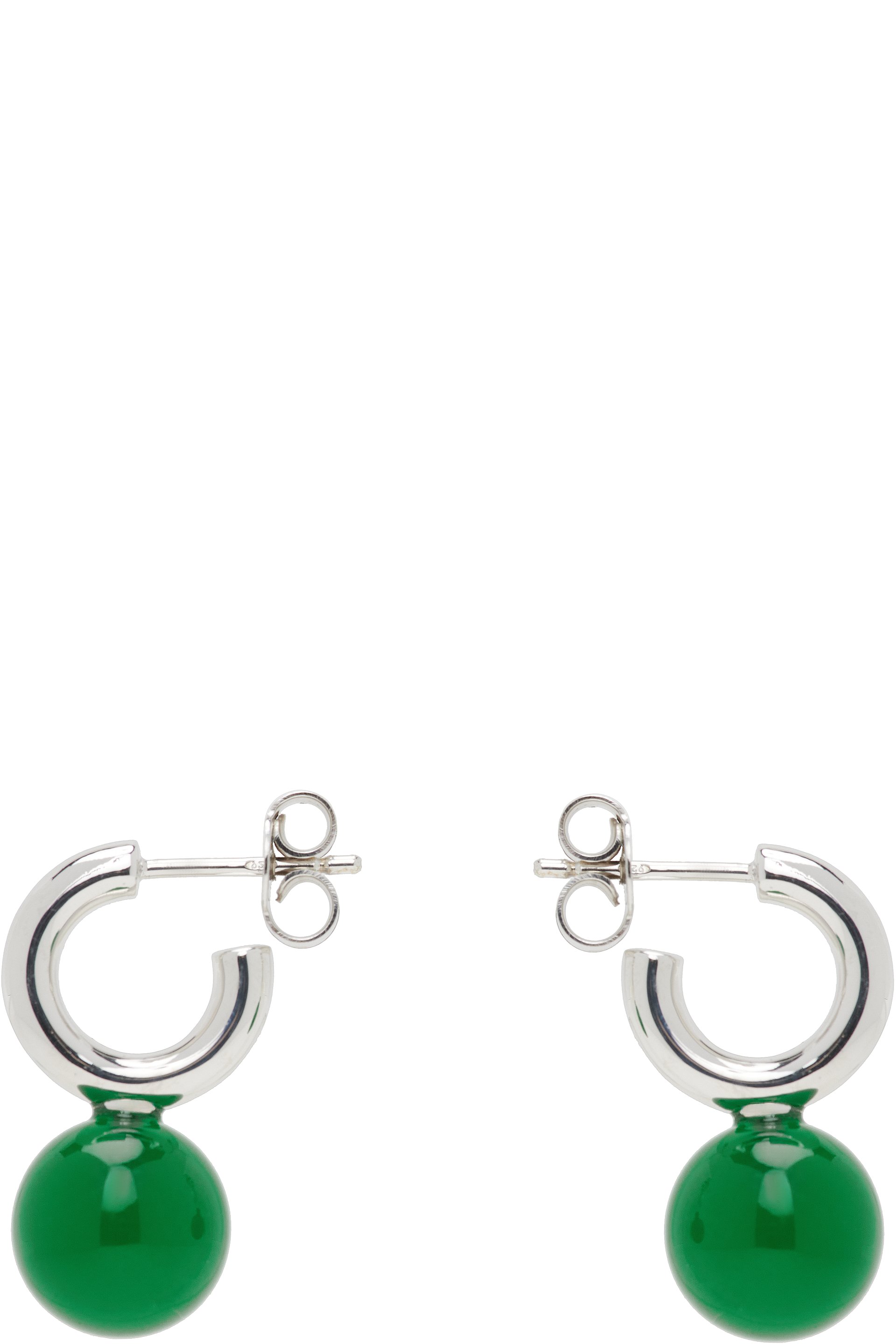 LEMAIRE - Boucles d'oreilles à pierres pendantes