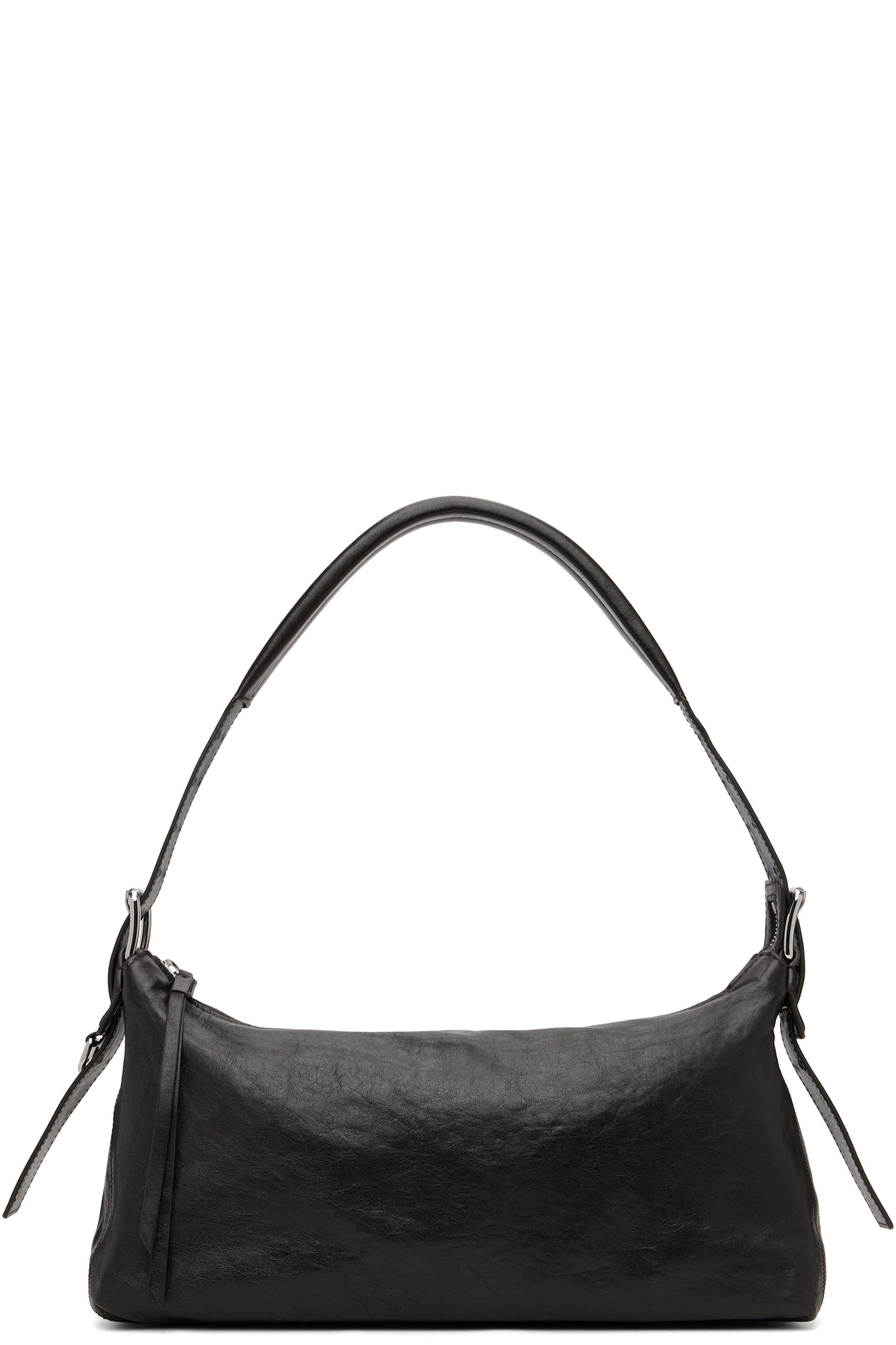 LEMAIRE - Sac baguette brun à anse de style ceinture