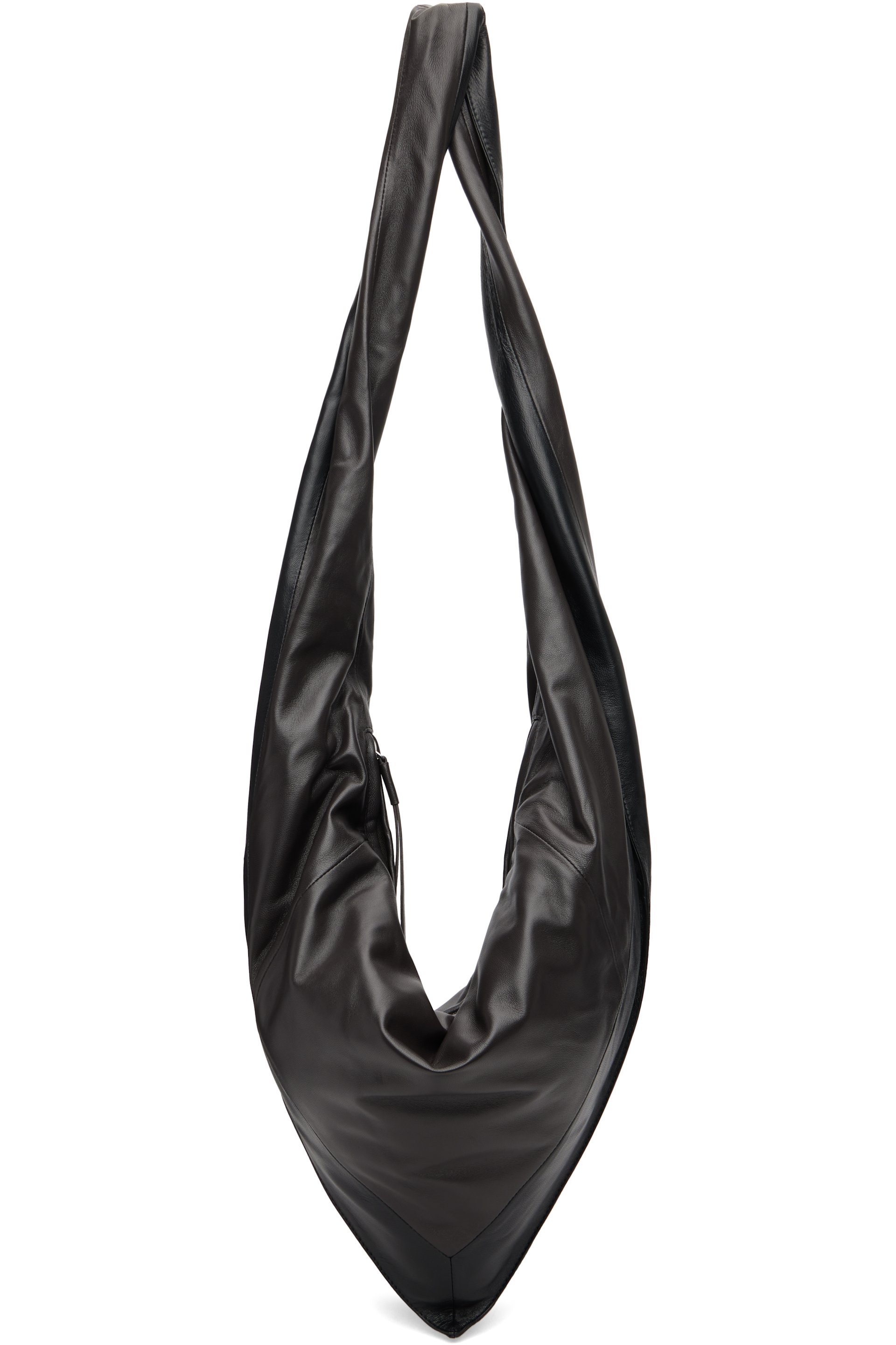 LEMAIRE - Petit sac à main Scarf noir à bandoulière torsadée