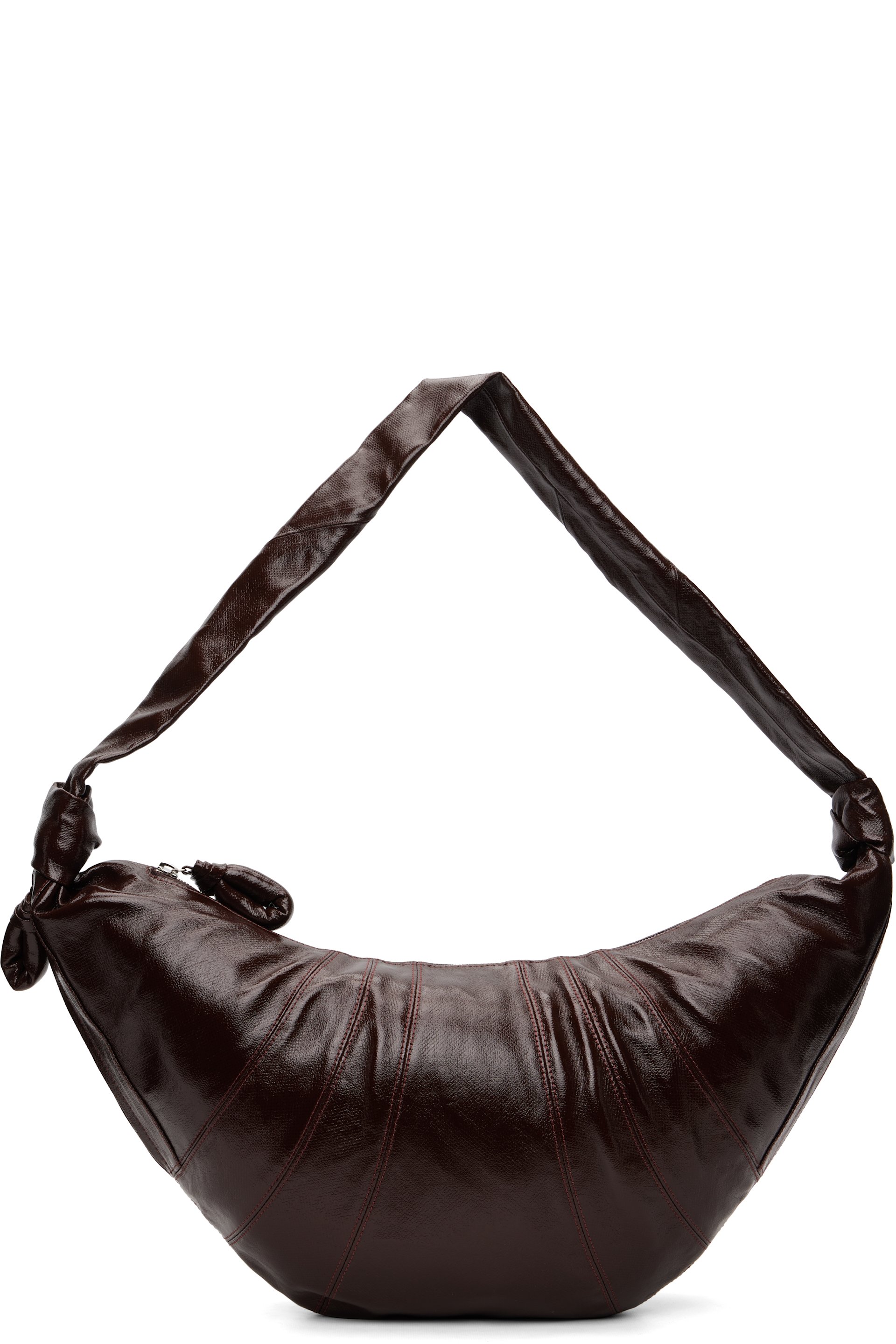 LEMAIRE - Grand sac Croissant brun