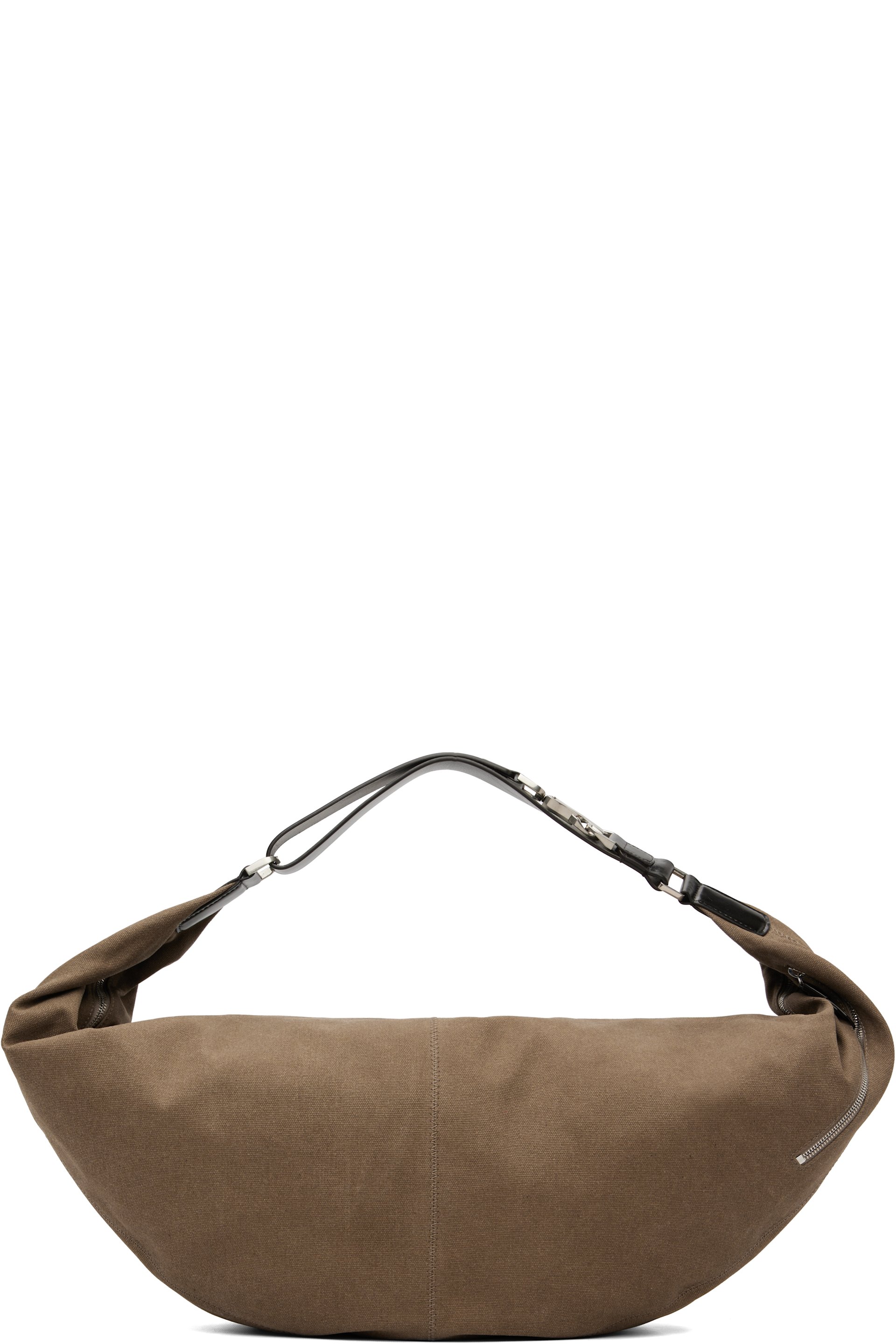 LEMAIRE - Très grand sac Quiver Clip brun